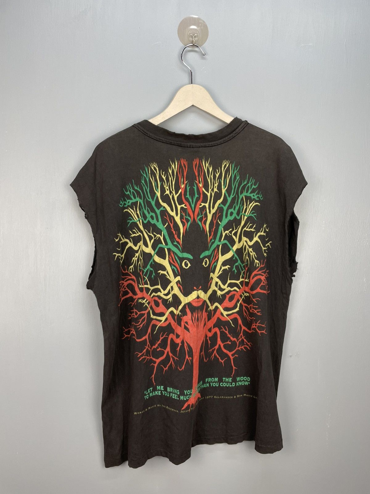 Band Tees Vintage 90s Jethro Tull cut off sleeve rock band t shirt Size US XL / EU 56 / 4 - 2 Thumbnail