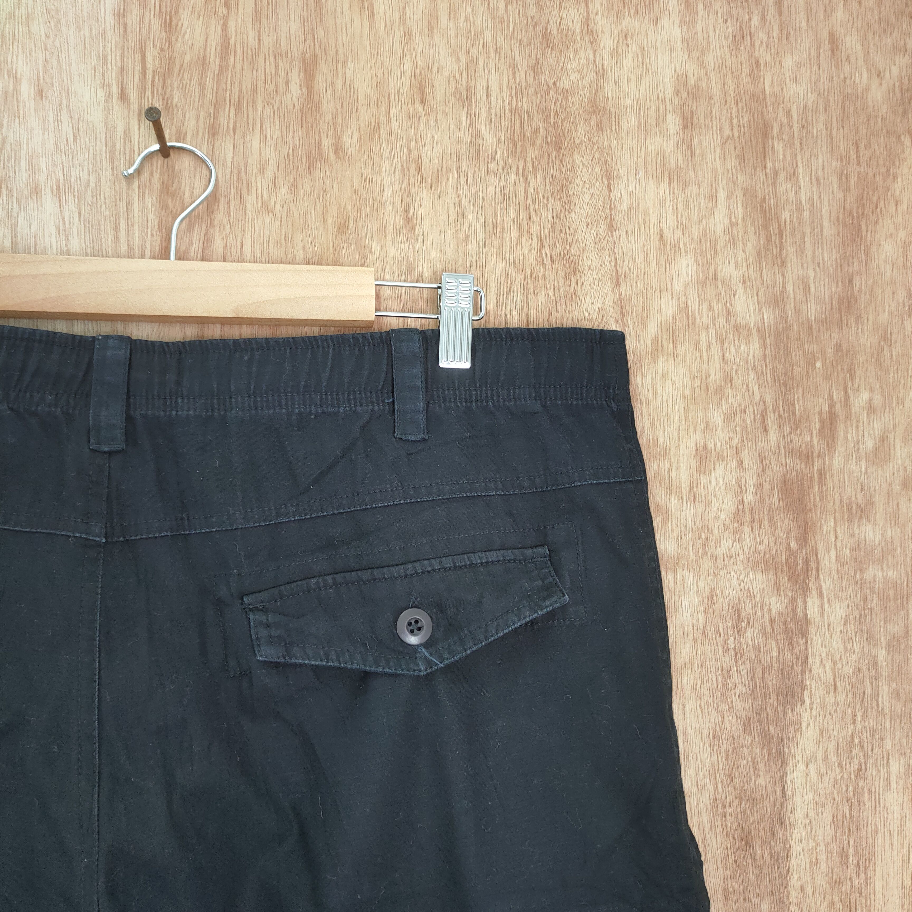 Japanese Brand SUFFUSE BLACK CARGO PANTS Size US 36 / EU 52 - 11 Thumbnail