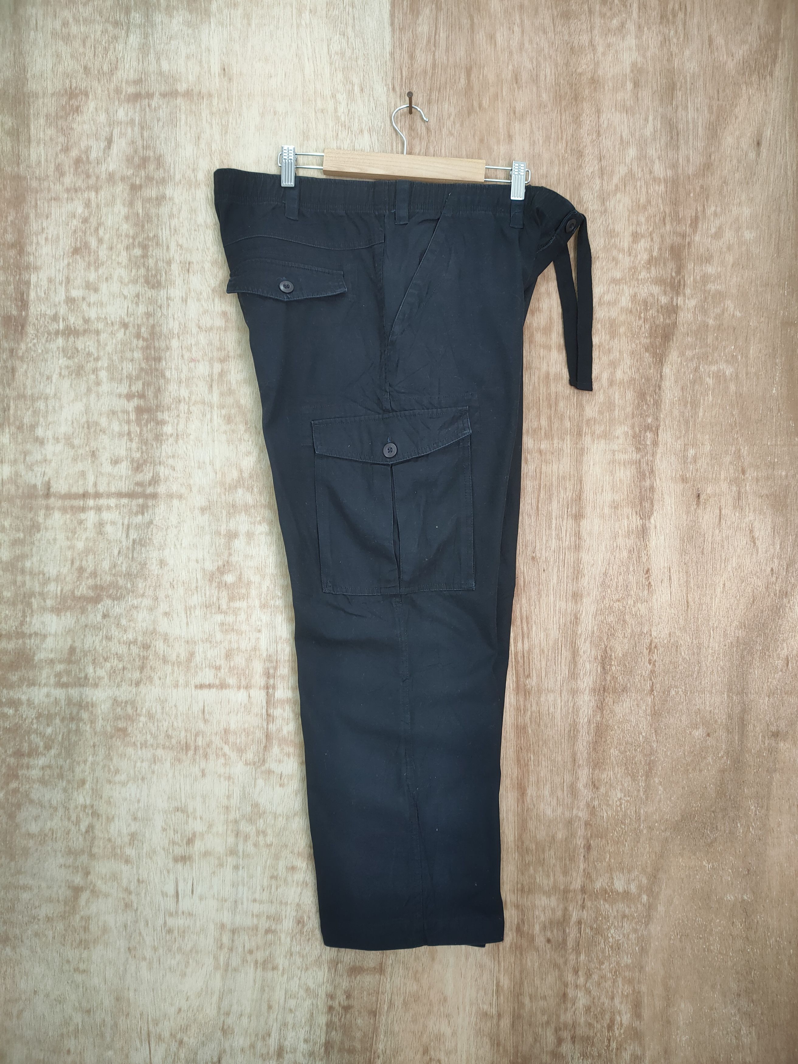 Japanese Brand SUFFUSE BLACK CARGO PANTS Size US 36 / EU 52 - 3 Thumbnail