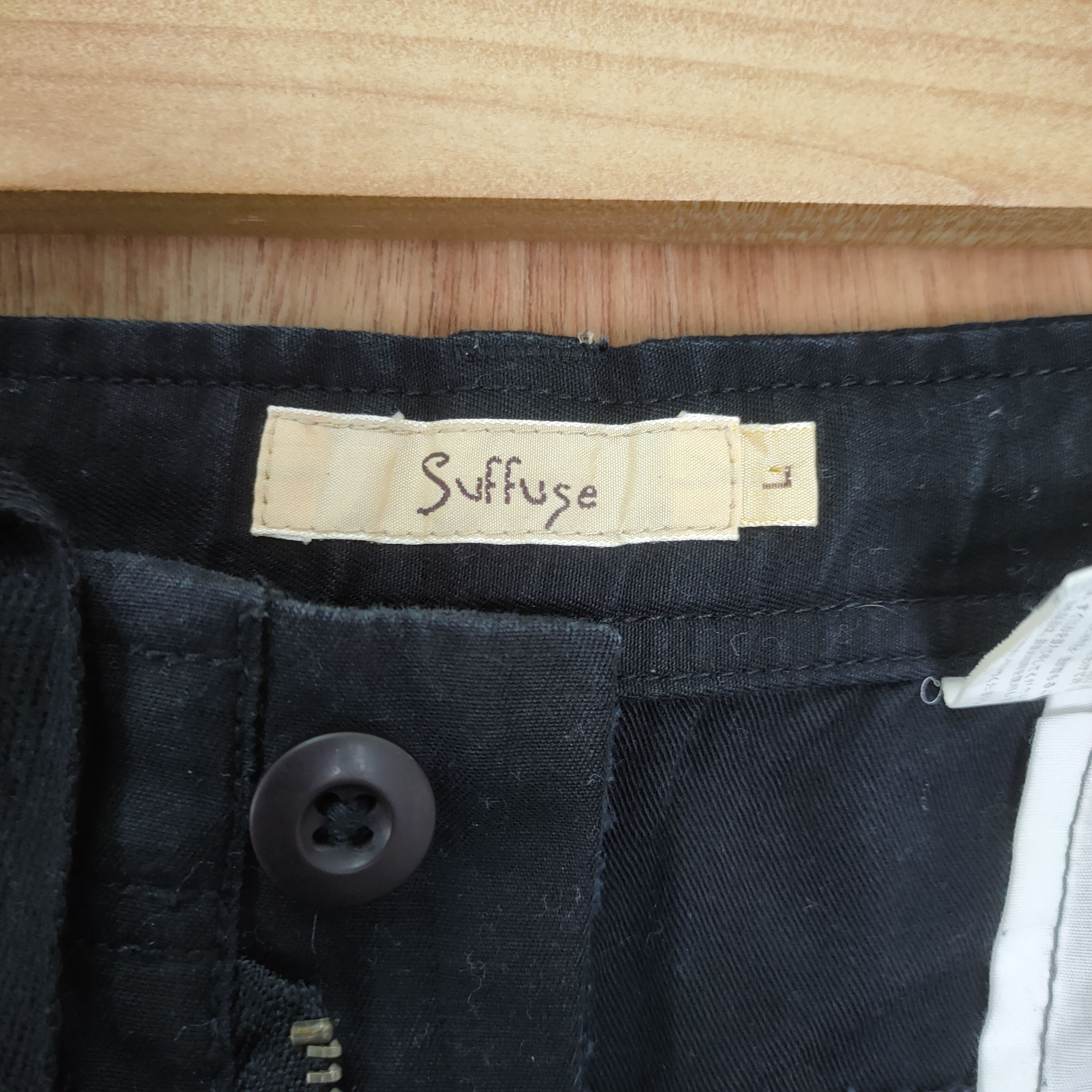 Japanese Brand SUFFUSE BLACK CARGO PANTS Size US 36 / EU 52 - 7 Thumbnail