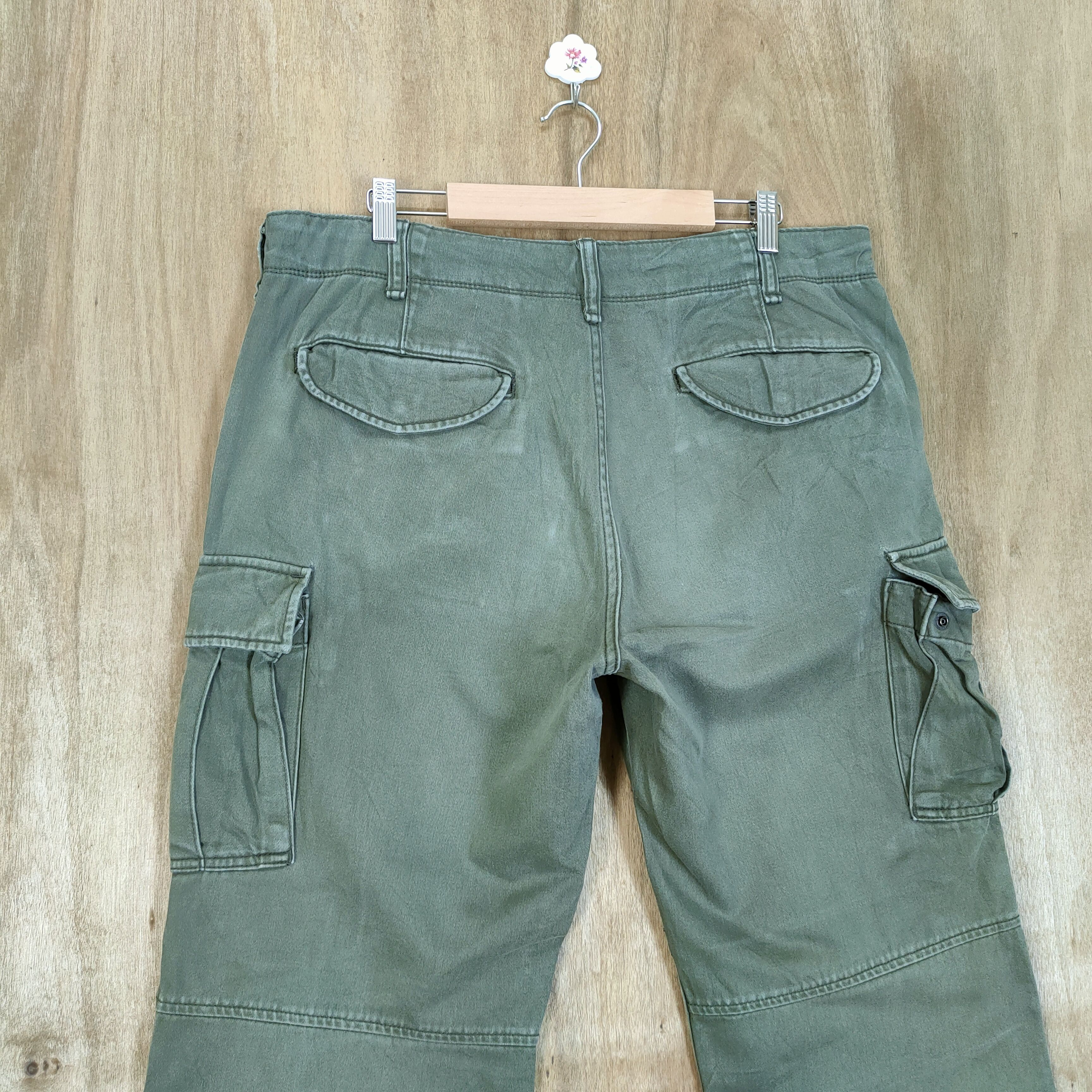 Japanese Brand × Vintage VINTAGE JAPANESE BRAND FADED CARGO PANTS Size US 36 / EU 52 - 7 Thumbnail