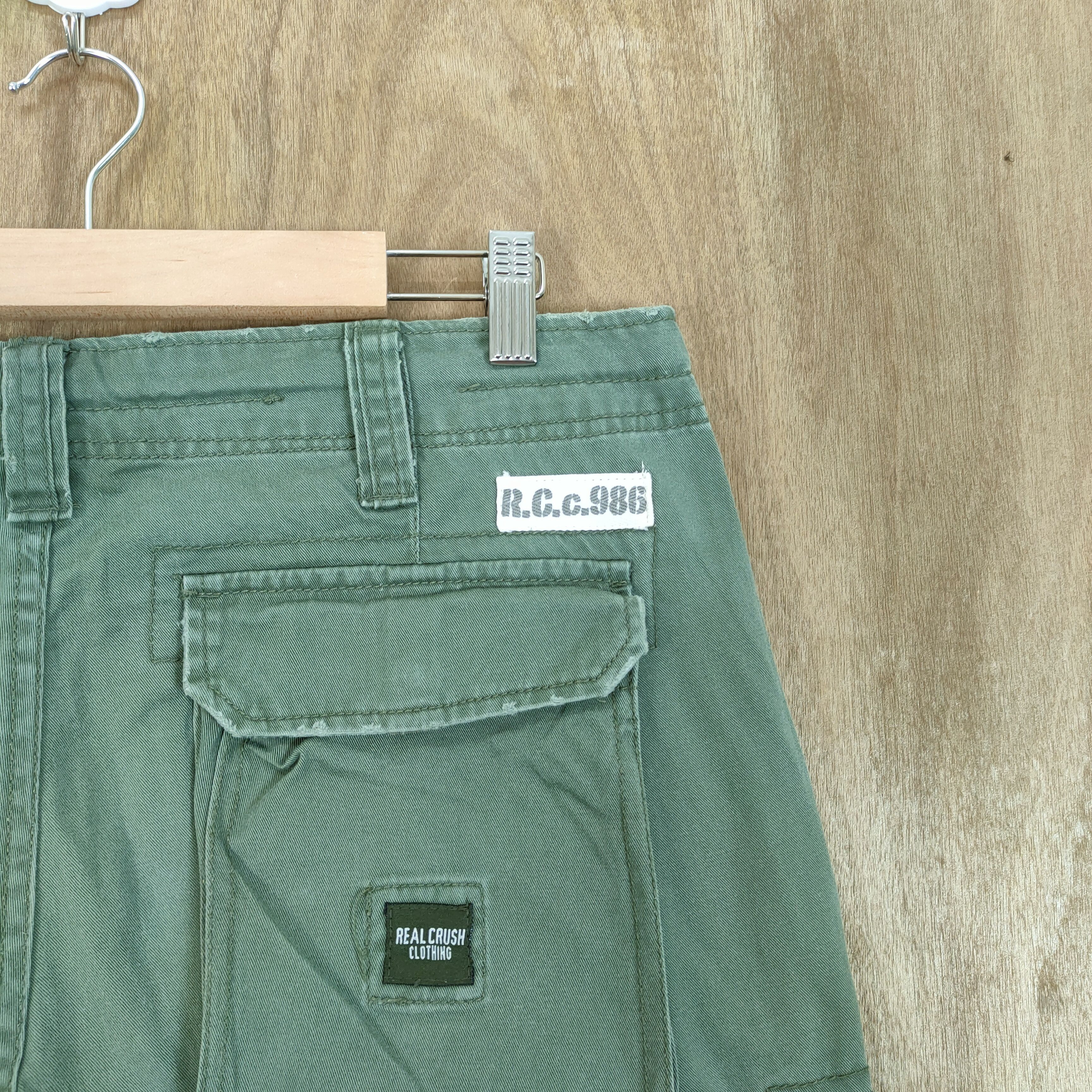 Japanese Brand 9 POCKET VINTAGE RCC FADED CARGO PANTS Size US 36 / EU 52 - 8 Thumbnail