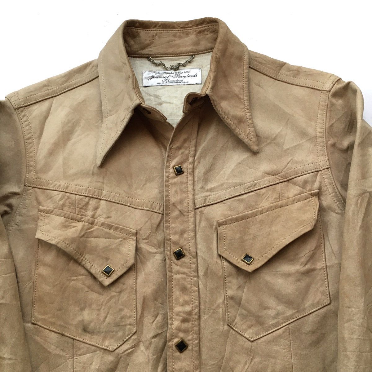 J.S. Homestead × Japanese Brand Journal Standard Homestead Leather Western Shirt Size US M / EU 48-50 / 2 - 4 Thumbnail