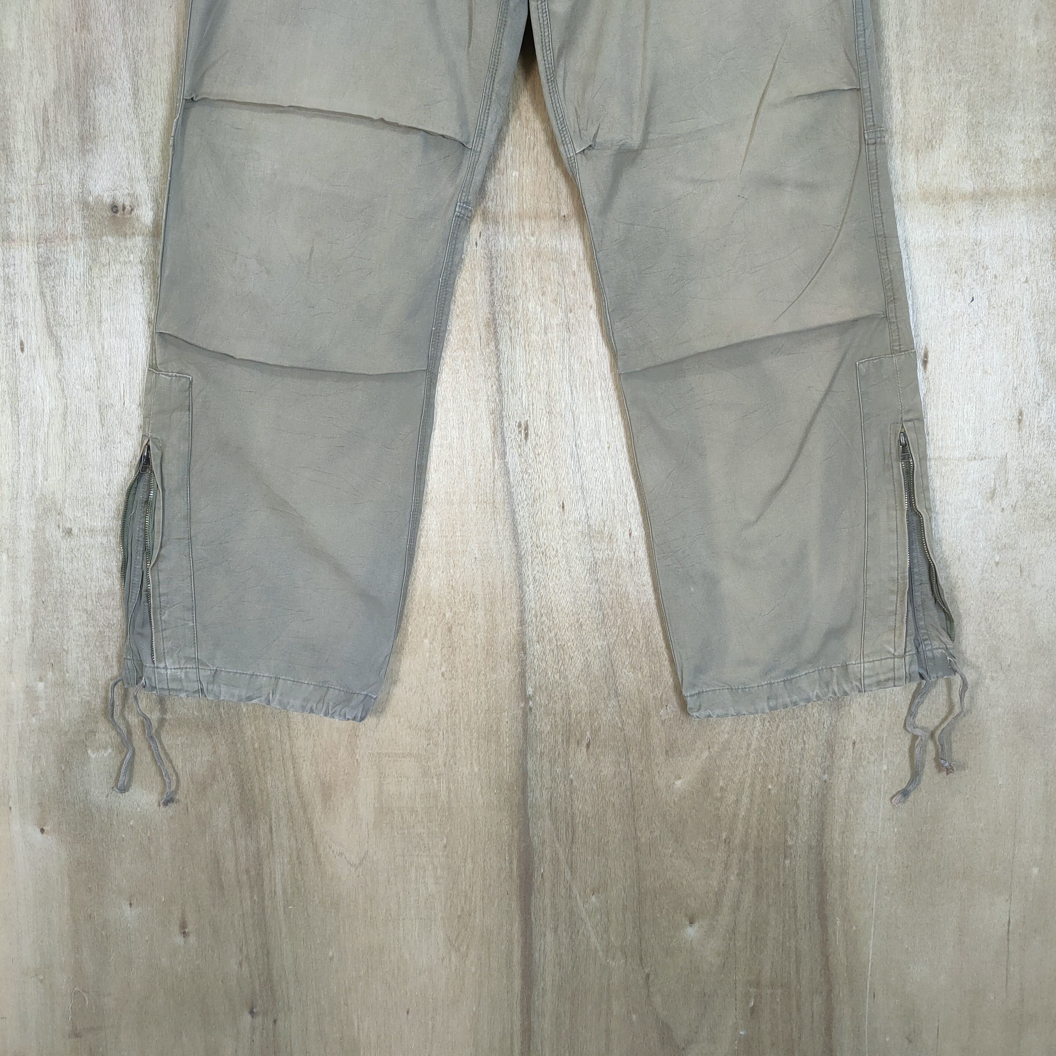 Japanese Brand JAPANESE BRAND VINTAGE FADED CARGO PANTS ZIPPER LEG Size US 36 / EU 52 - 3 Thumbnail