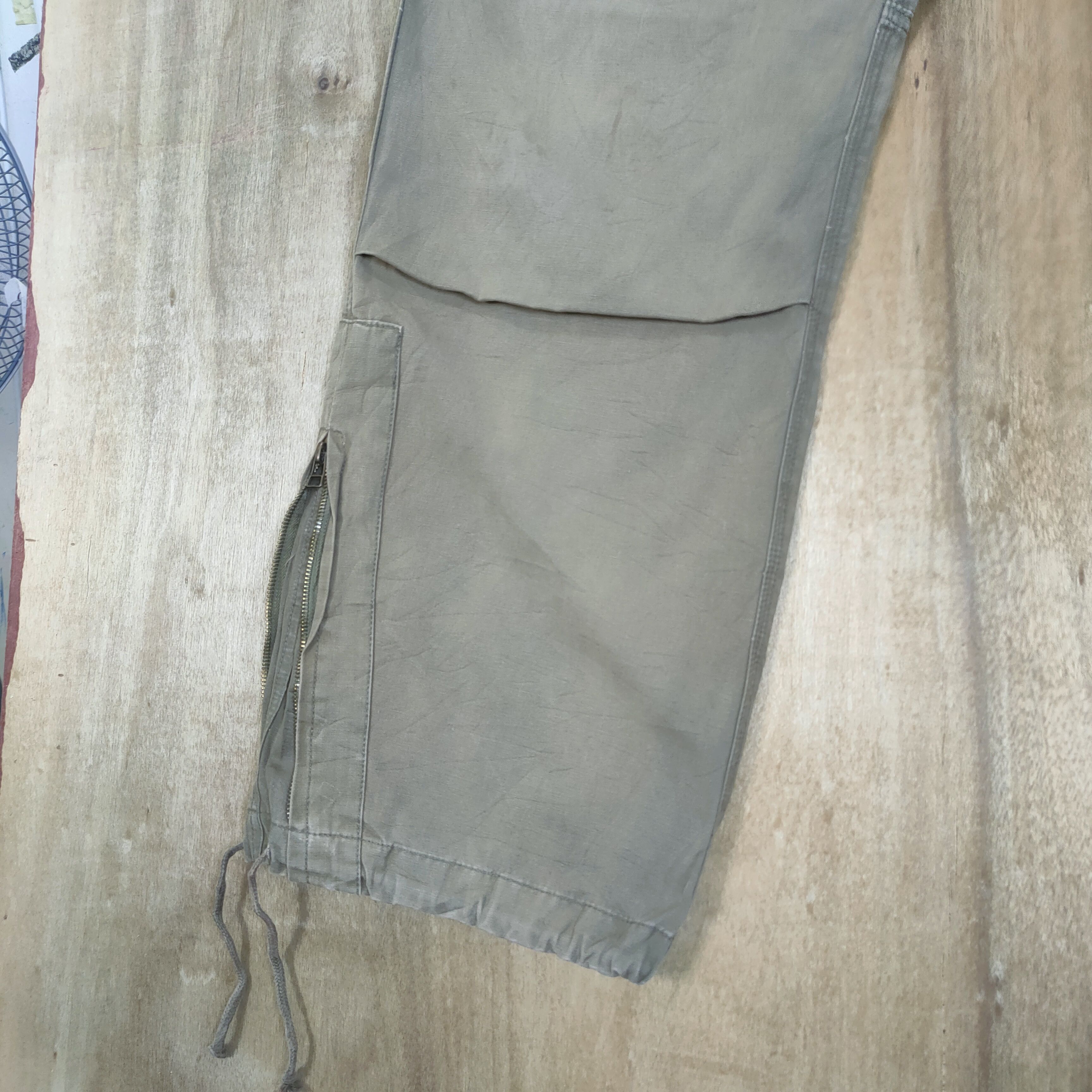 Japanese Brand JAPANESE BRAND VINTAGE FADED CARGO PANTS ZIPPER LEG Size US 36 / EU 52 - 7 Thumbnail