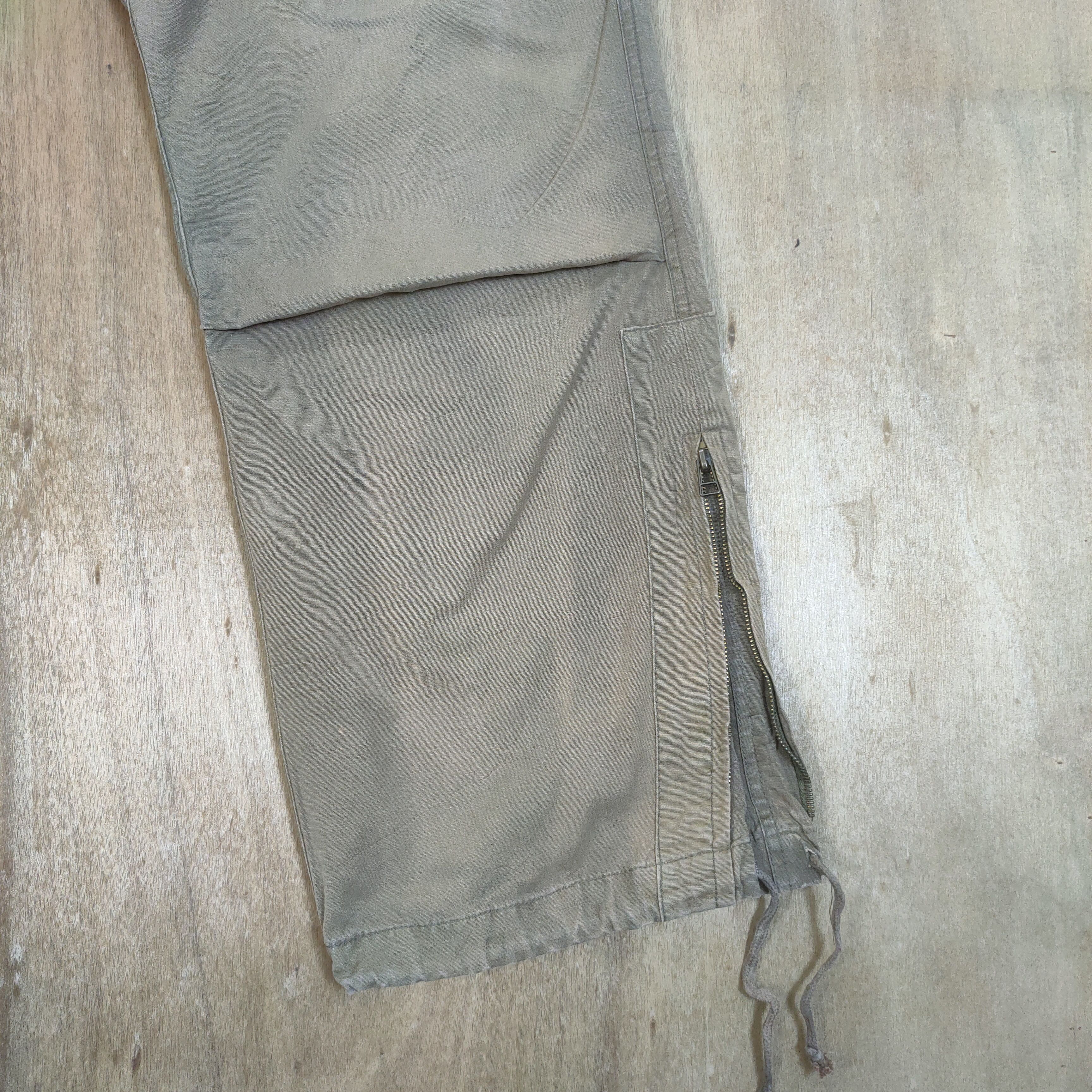 Japanese Brand JAPANESE BRAND VINTAGE FADED CARGO PANTS ZIPPER LEG Size US 36 / EU 52 - 6 Thumbnail