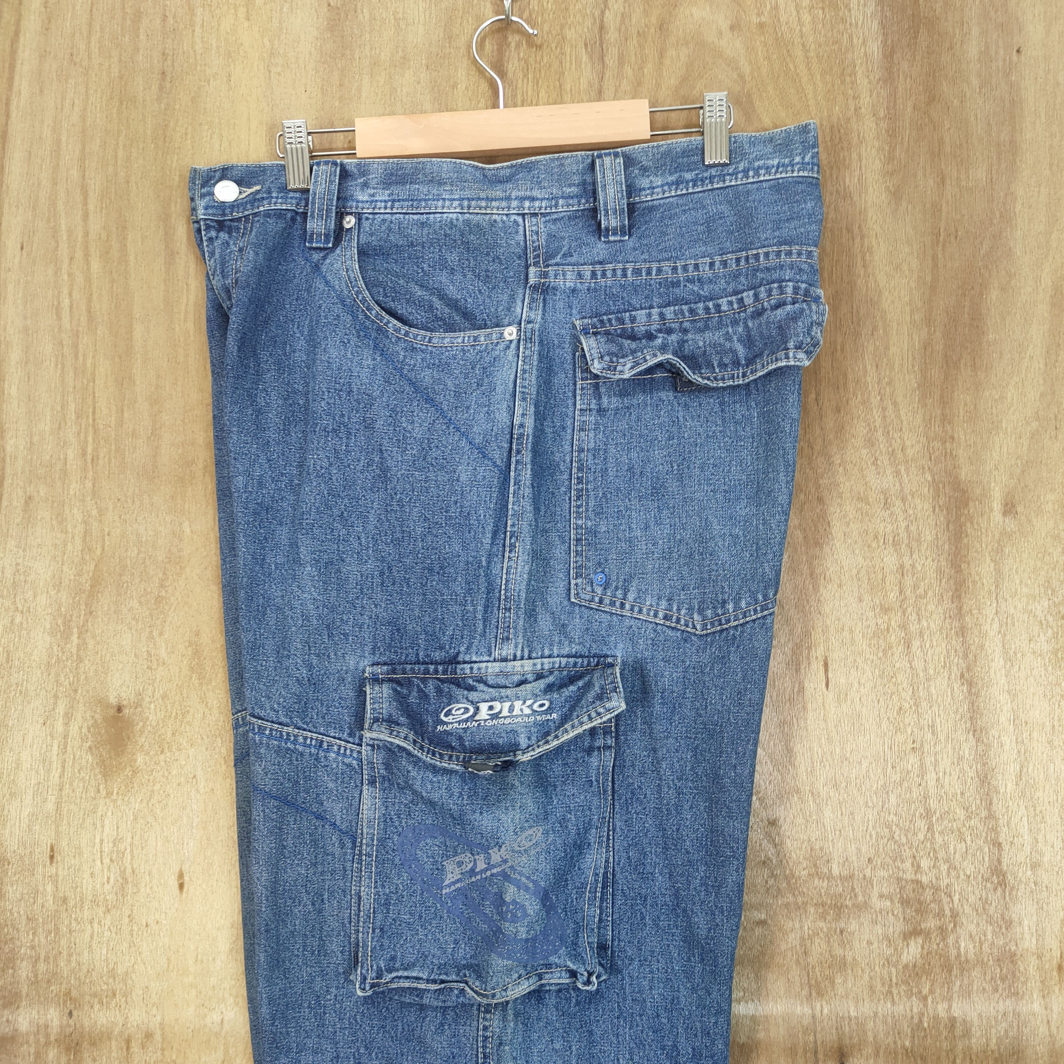 Japanese Brand PIKO HAWAII JEANS CARGO PANTS Size US 34 / EU 50 - 10 Thumbnail