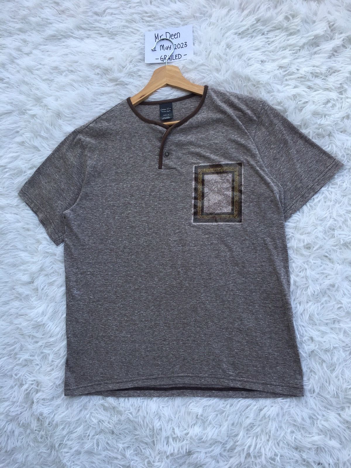 Number (N)ine Rare Vintage Number Nine Brown Tshirt Size US L / EU 52-54 / 3 - 3 Thumbnail