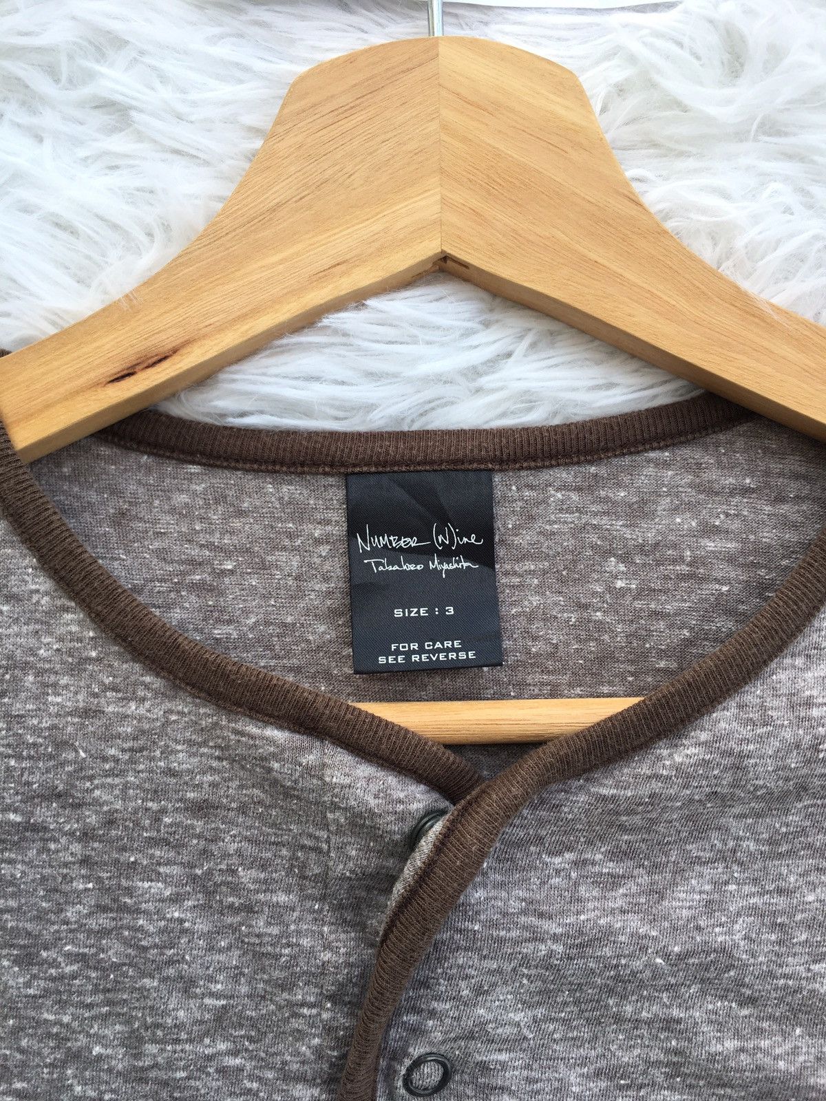 Number (N)ine Rare Vintage Number Nine Brown Tshirt Size US L / EU 52-54 / 3 - 7 Thumbnail