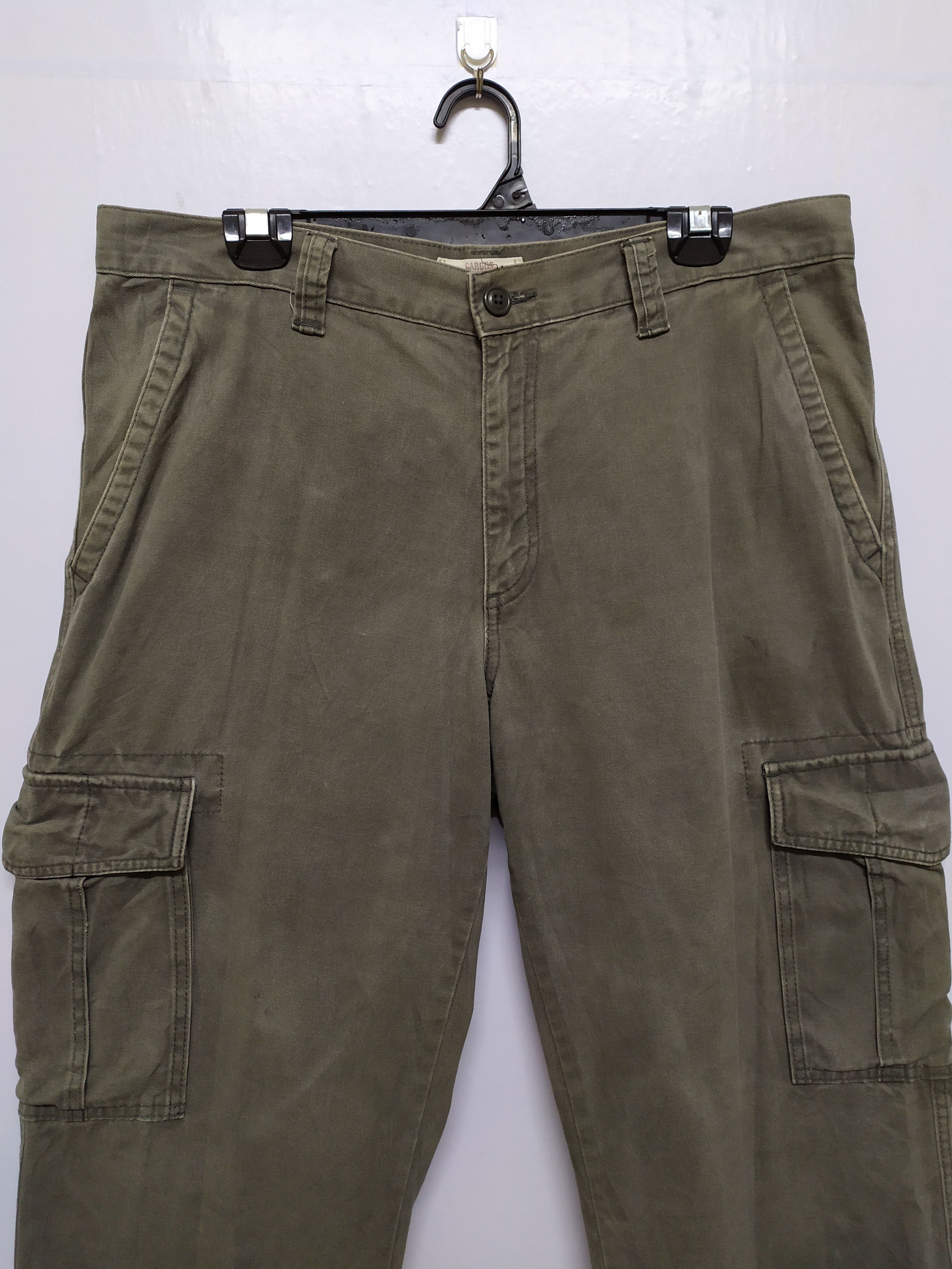 Japanese Brand × Vintage JAPANESE BRAND FADED BAGGY CARGO PANTS Size US 34 / EU 50 - 2 Thumbnail