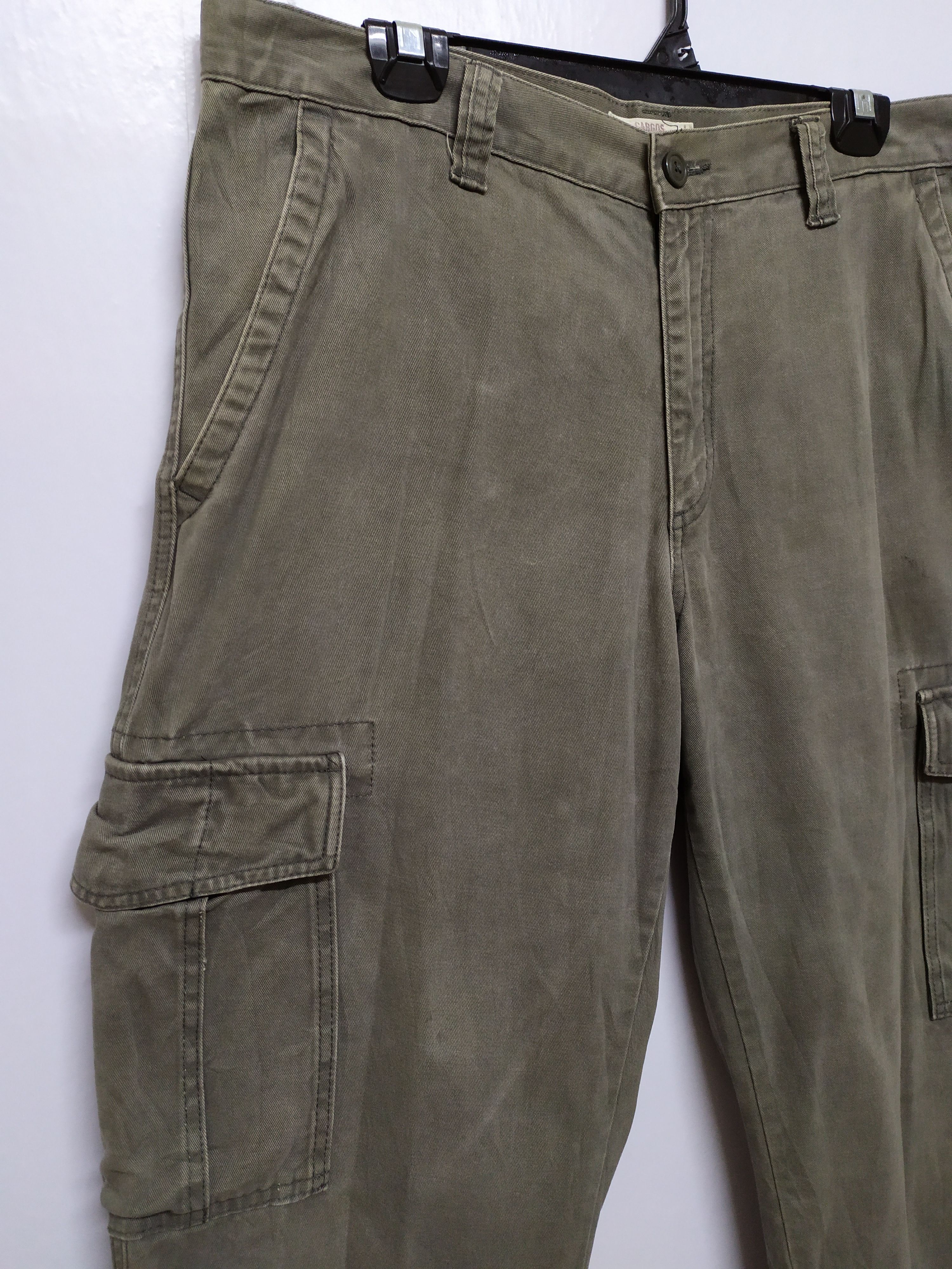 Japanese Brand × Vintage JAPANESE BRAND FADED BAGGY CARGO PANTS Size US 34 / EU 50 - 5 Thumbnail
