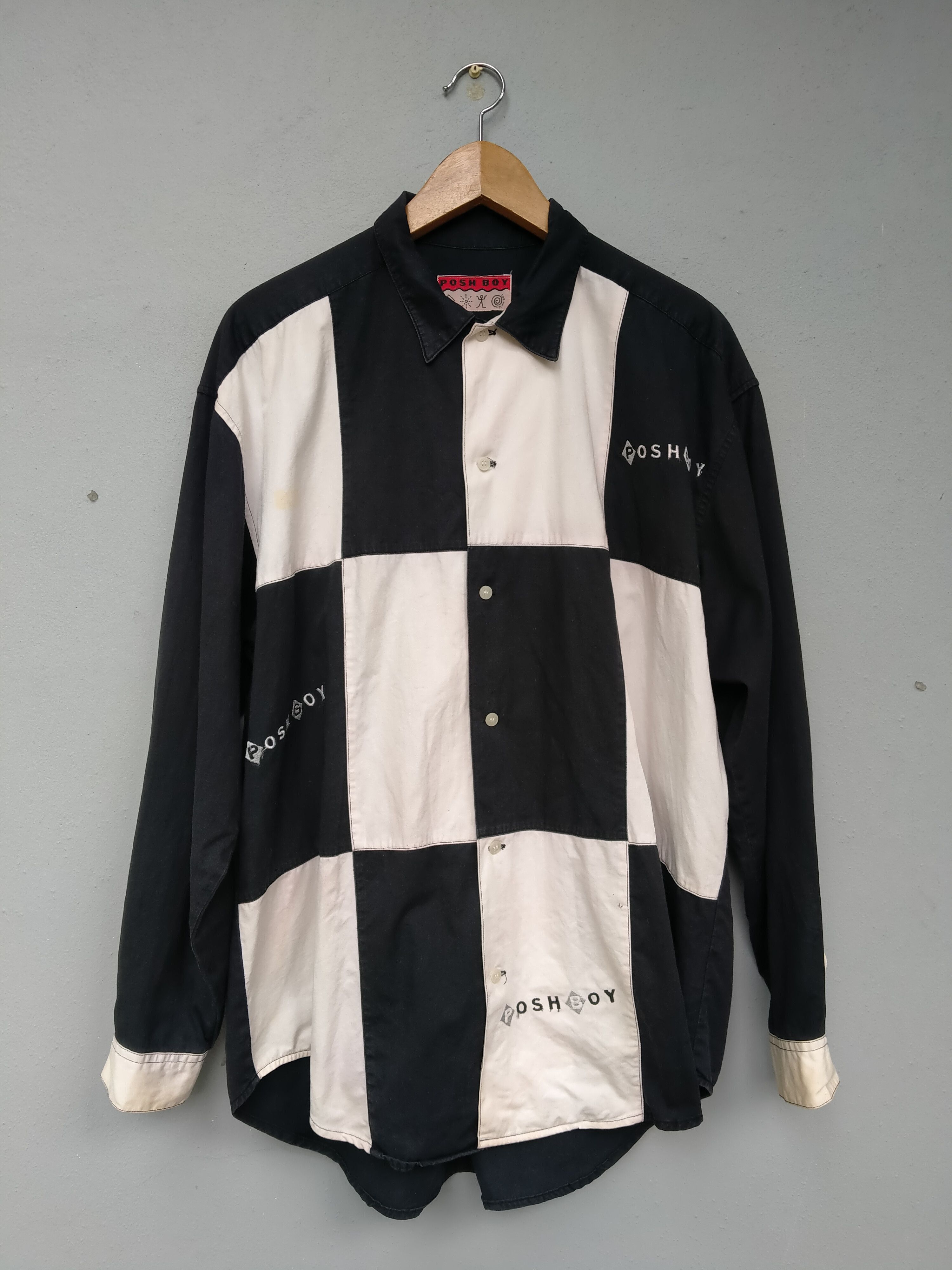POST ARCHIVE FACTION (PAF) Vintage Posh Boy 90s Checkered Button Up Shirt Size US L / EU 52-54 / 3 - 1 Thumbnail