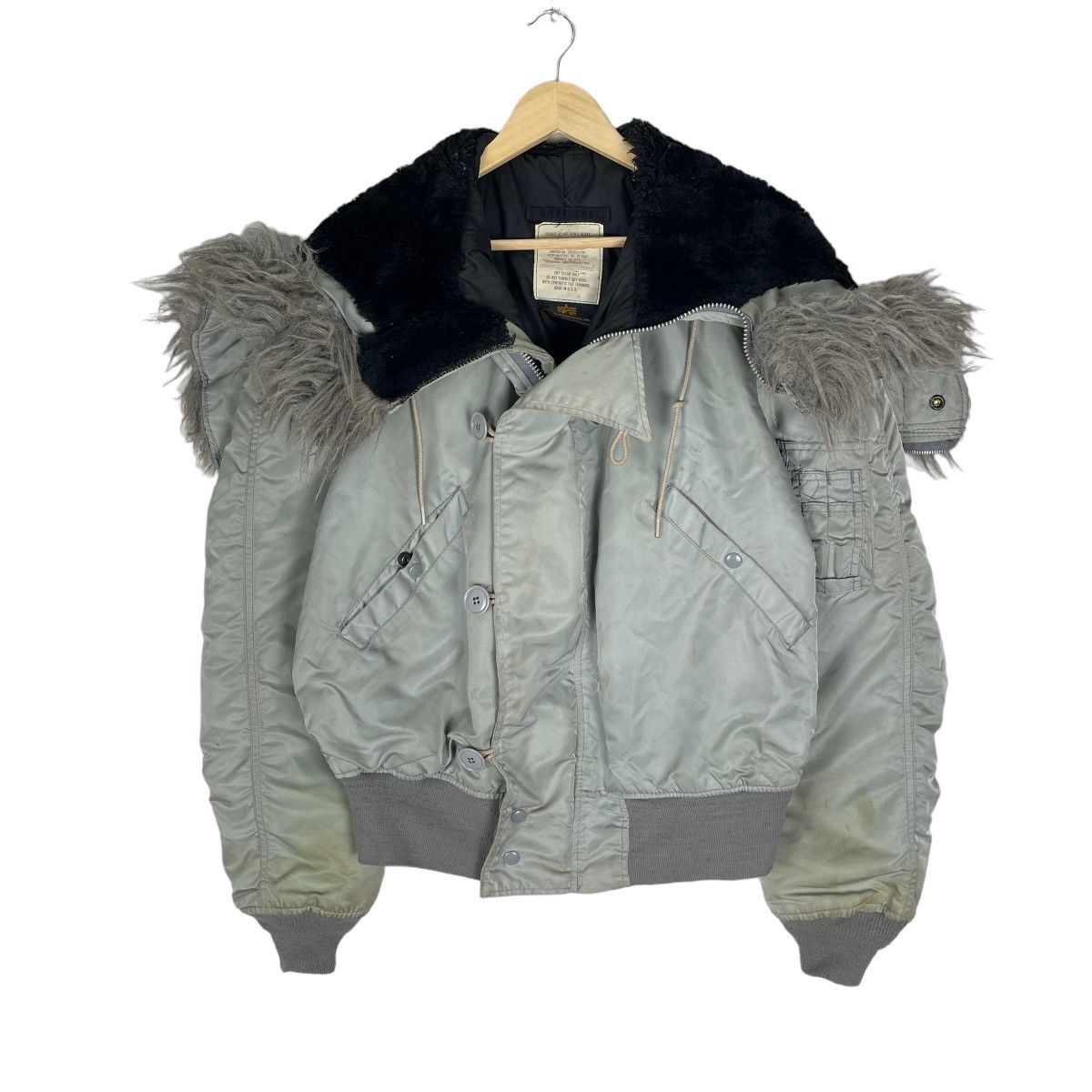 ❄️ALPHA INDUSTRIES TYPE N2B ATTACH HOODIE BOMBER JACKET