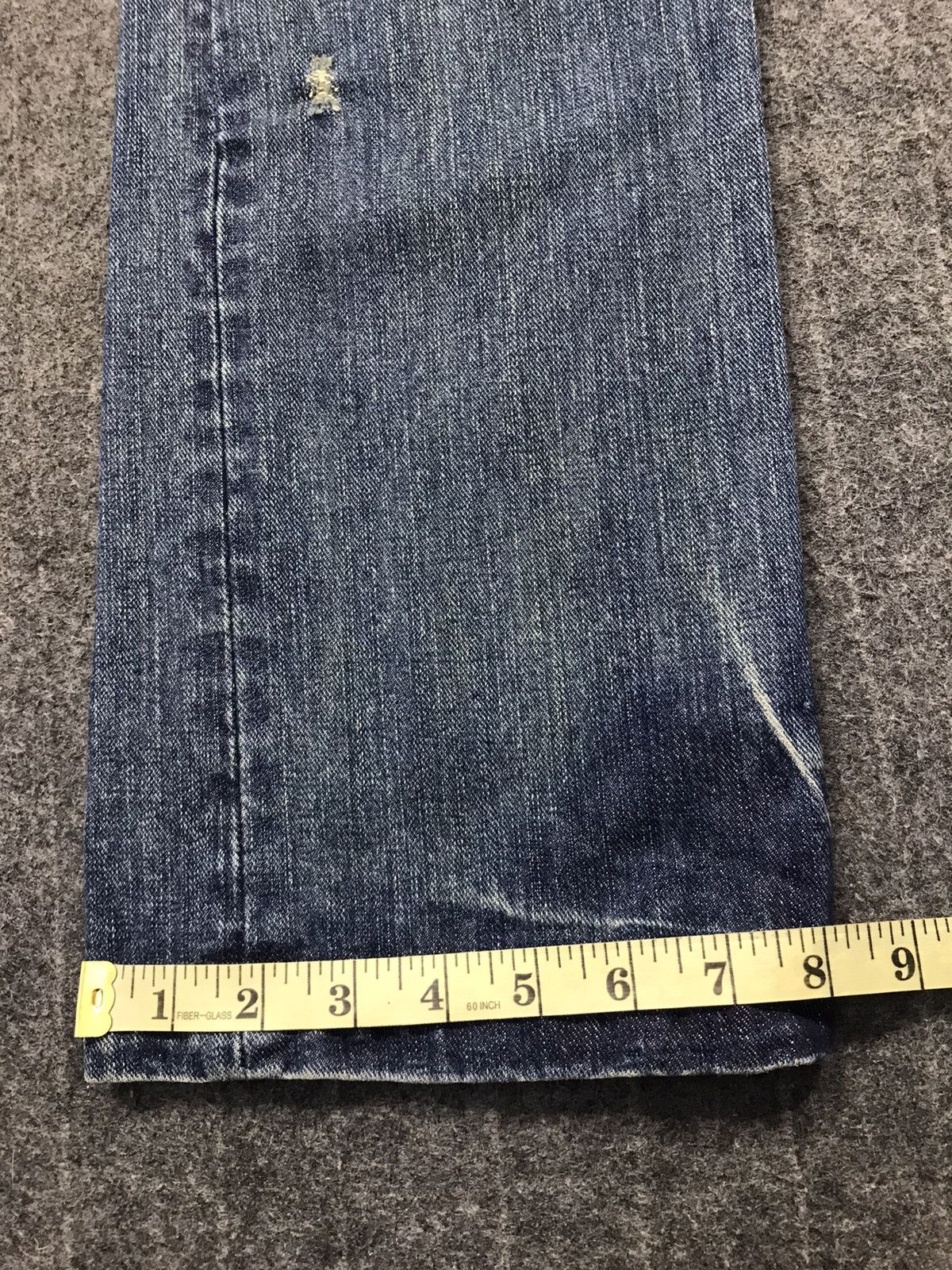 Japanese Brand × Vintage Vintage Icom Distressed Denim Leather Pocket Design Size 30" / US 8 / IT 44 - 20 Thumbnail