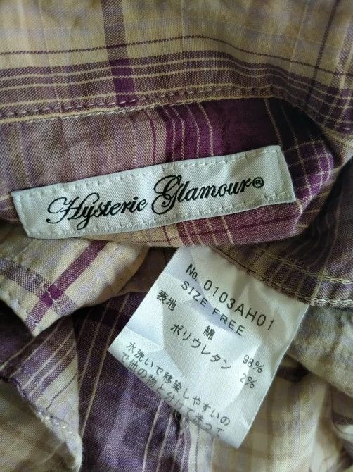 Hysteric Glamour Hysteric Glamour Tartan Plaid Long Sleeve Shirt Size US S / EU 44-46 / 1 - 8 Thumbnail