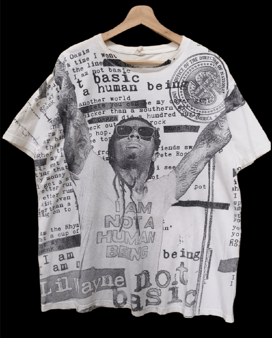 Vintage Vintage LIL WAYNE All Over Print Tshirt Size US XL / EU 56 / 4 - 1 Thumbnail