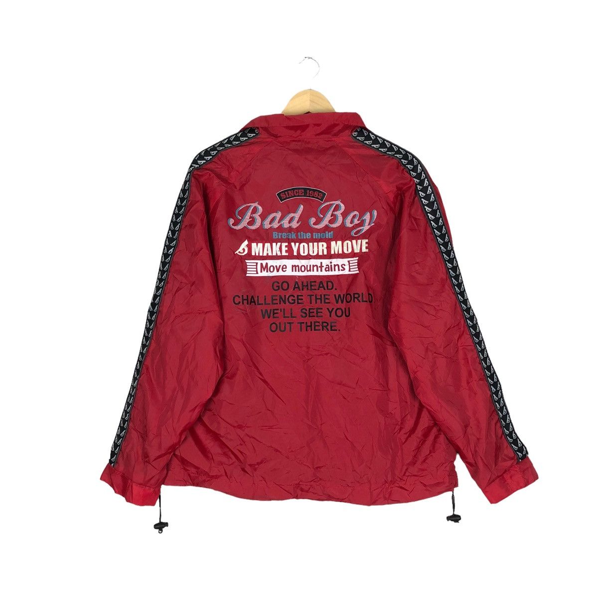 Vintage Vintage Bad Boy Side Tape Light Jacket Make Your Move Size US L / EU 52-54 / 3 - 1 Thumbnail