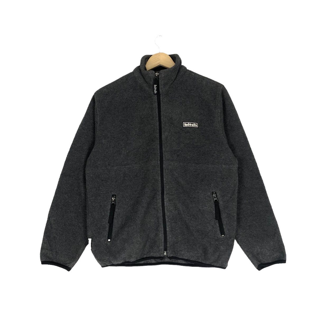 Vintage 📣Vintage Bitch Skateboard Fleece Jacket Size US M / EU 48-50 / 2 - 1 Thumbnail