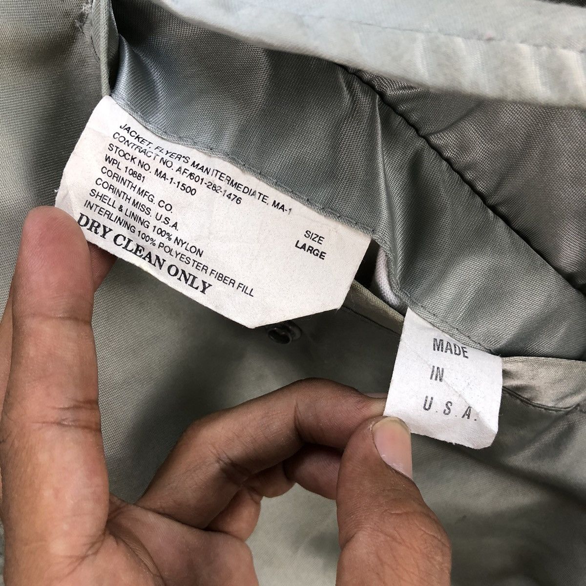 Other 🔥Vintage Made In Usa Corinth MFG Ma 1 Bomber Jacket Size US M / EU 48-50 / 2 - 15 Thumbnail