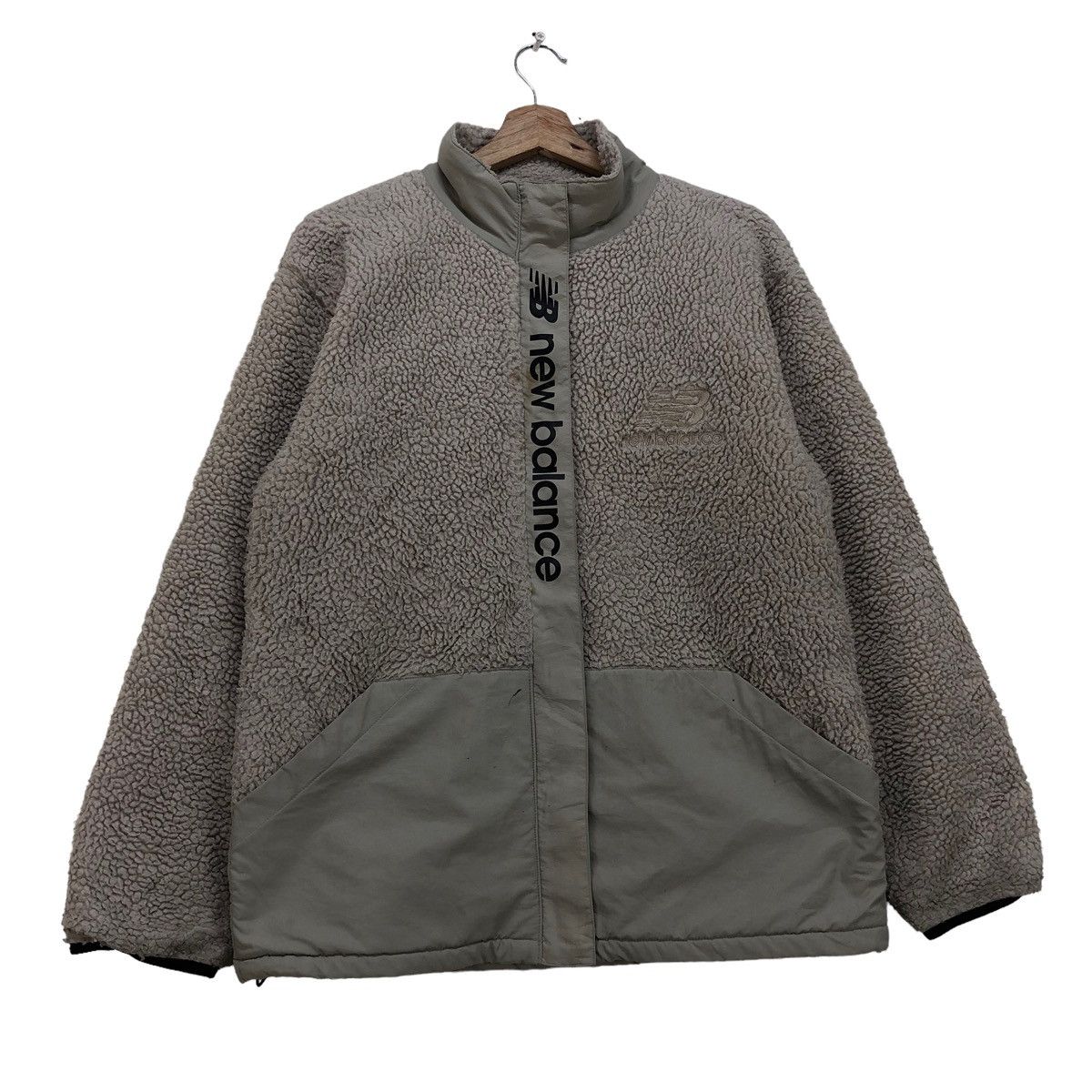 New Balance New Balance Spell Out Fleece Jacket Size US M / EU 48-50 / 2 - 1 Thumbnail