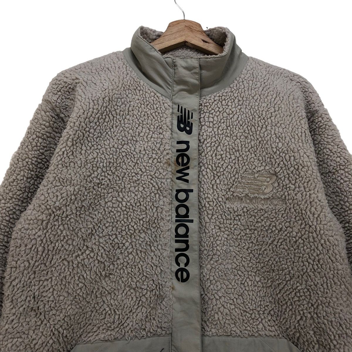 New Balance New Balance Spell Out Fleece Jacket Size US M / EU 48-50 / 2 - 3 Thumbnail