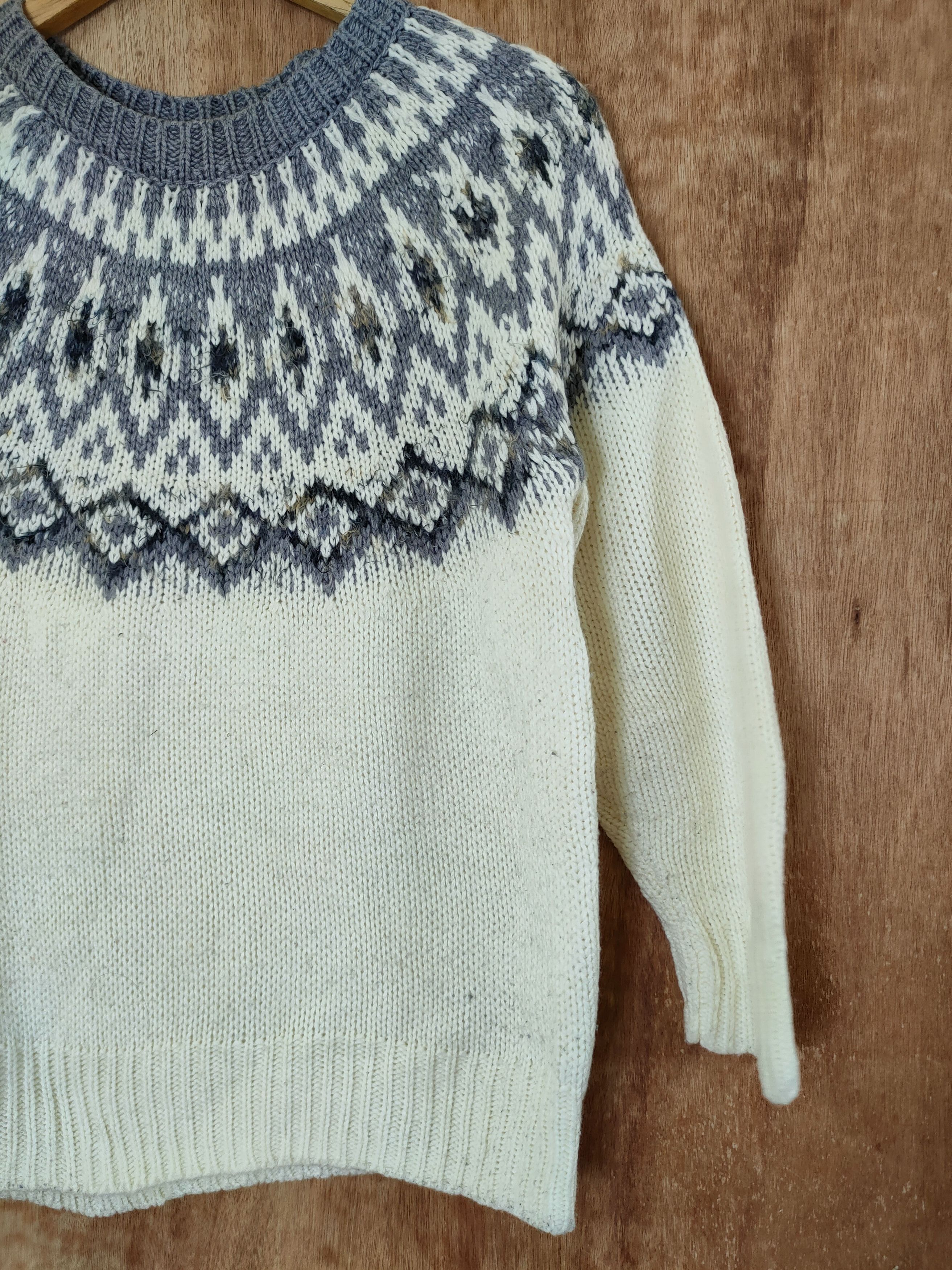 Homespun Knitwear DL Studio Clip tribal art knitwear sweatshirt #46-425 Size M / US 6-8 / IT 42-44 - 3 Thumbnail