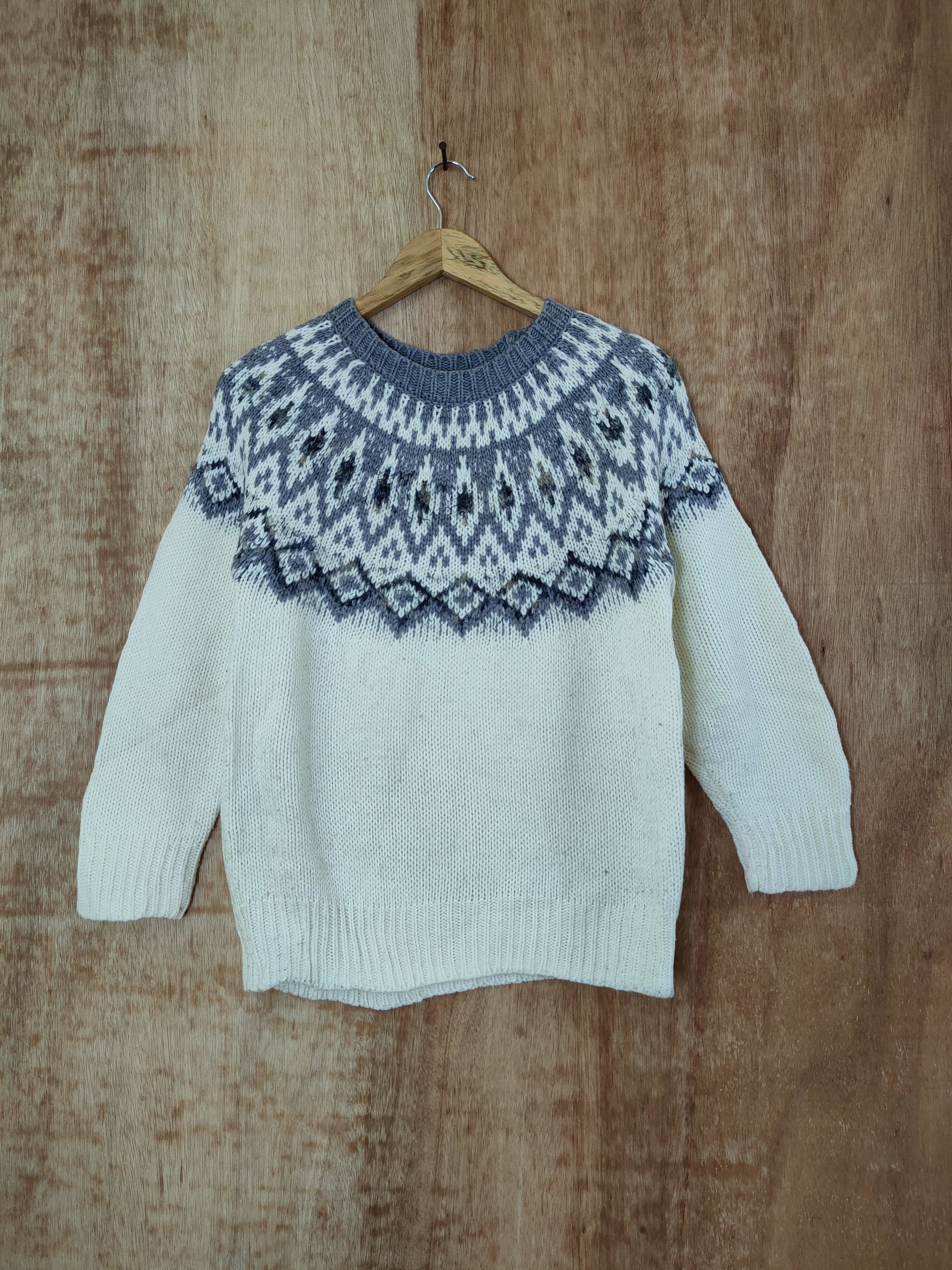 Homespun Knitwear DL Studio Clip tribal art knitwear sweatshirt #46-425 Size M / US 6-8 / IT 42-44 - 1 Thumbnail