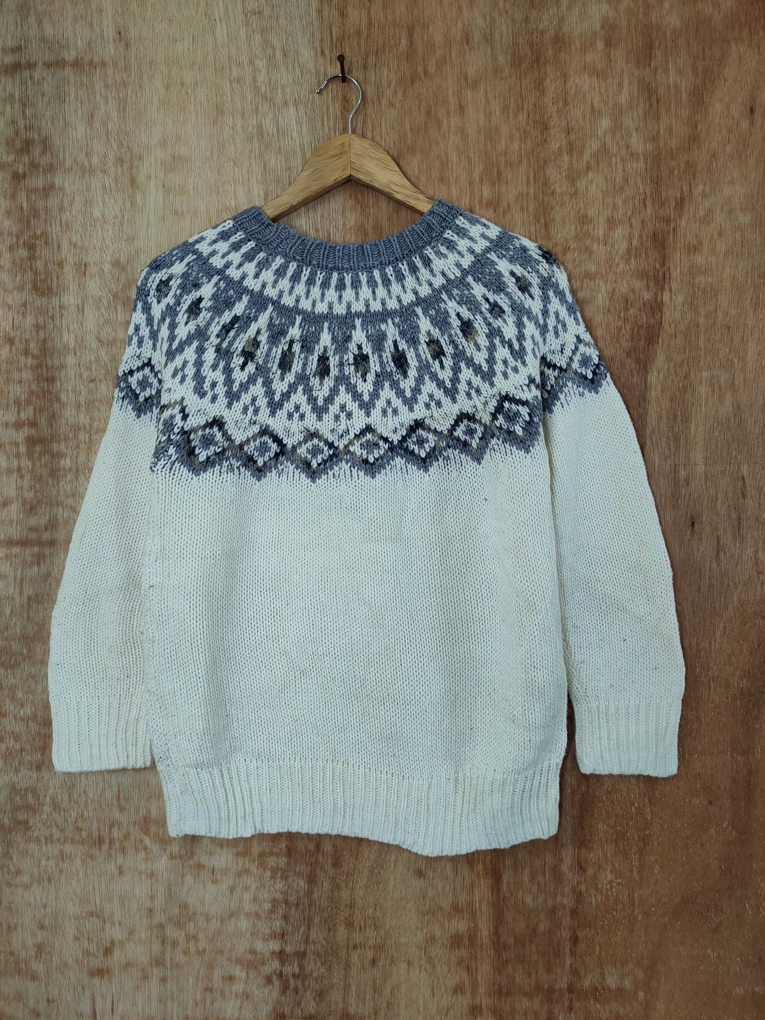 Homespun Knitwear DL Studio Clip tribal art knitwear sweatshirt #46-425 Size M / US 6-8 / IT 42-44 - 8 Thumbnail