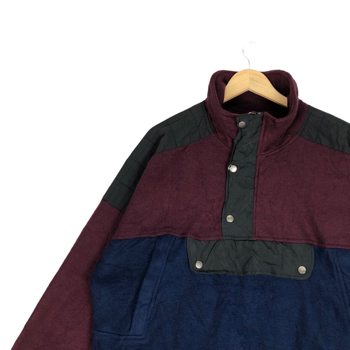 Japanese Brand Vintage Action Field Fleece Half Zip Anorak Jacket Size US L / EU 52-54 / 3 - 3 Thumbnail
