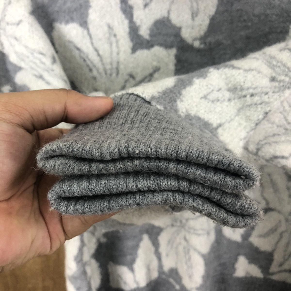 Aran Isles Knitwear Pagong made in japan Grey Cardigan Knitwear vintage #6232 Size M / US 6-8 / IT 42-44 - 4 Thumbnail