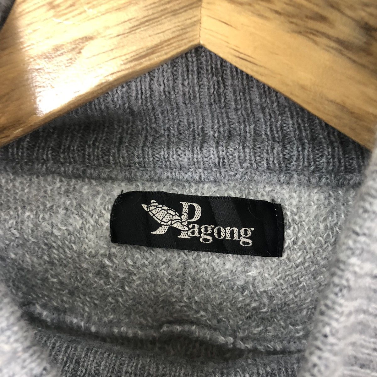 Aran Isles Knitwear Pagong made in japan Grey Cardigan Knitwear vintage #6232 Size M / US 6-8 / IT 42-44 - 5 Thumbnail