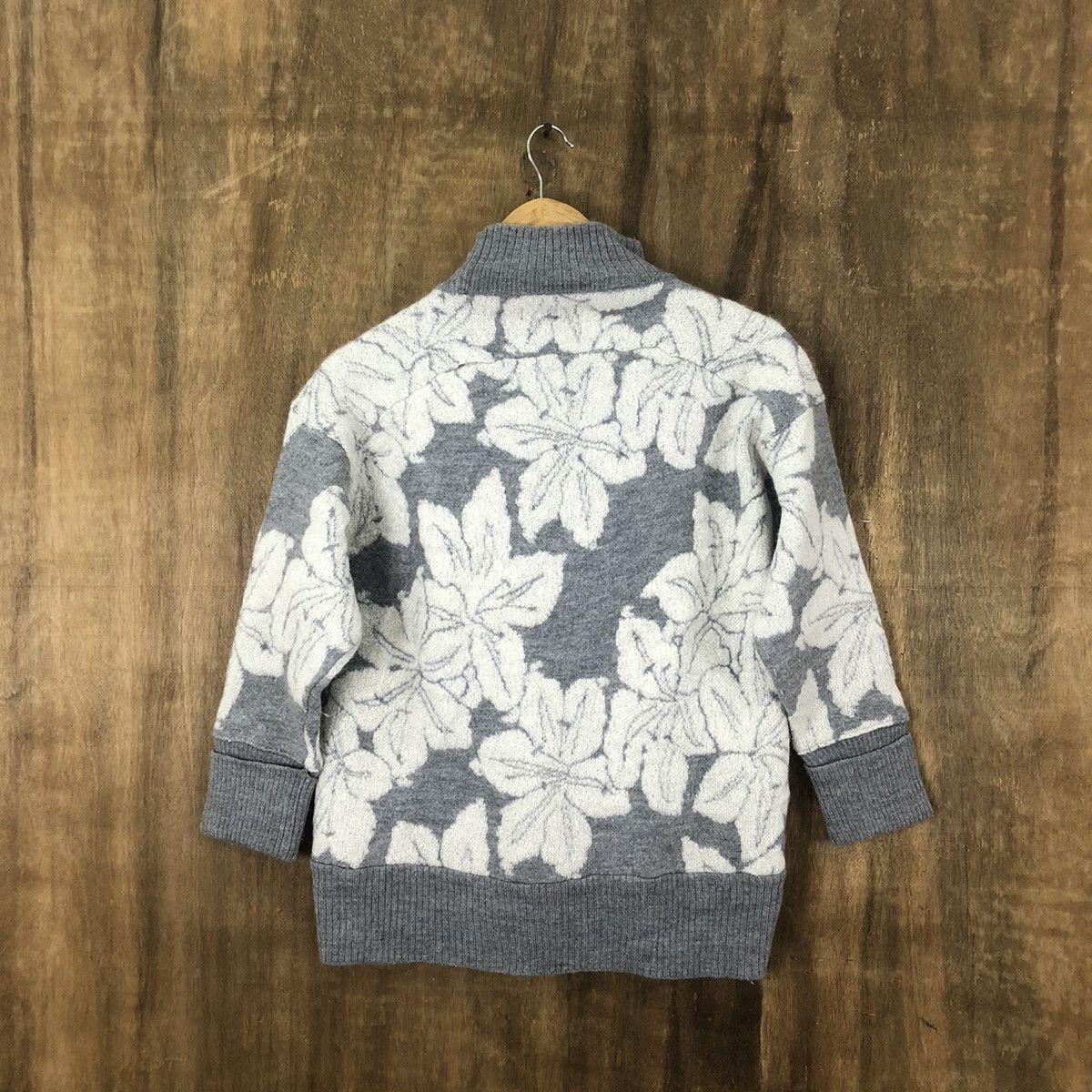 Aran Isles Knitwear Pagong made in japan Grey Cardigan Knitwear vintage #6232 Size M / US 6-8 / IT 42-44 - 7 Thumbnail