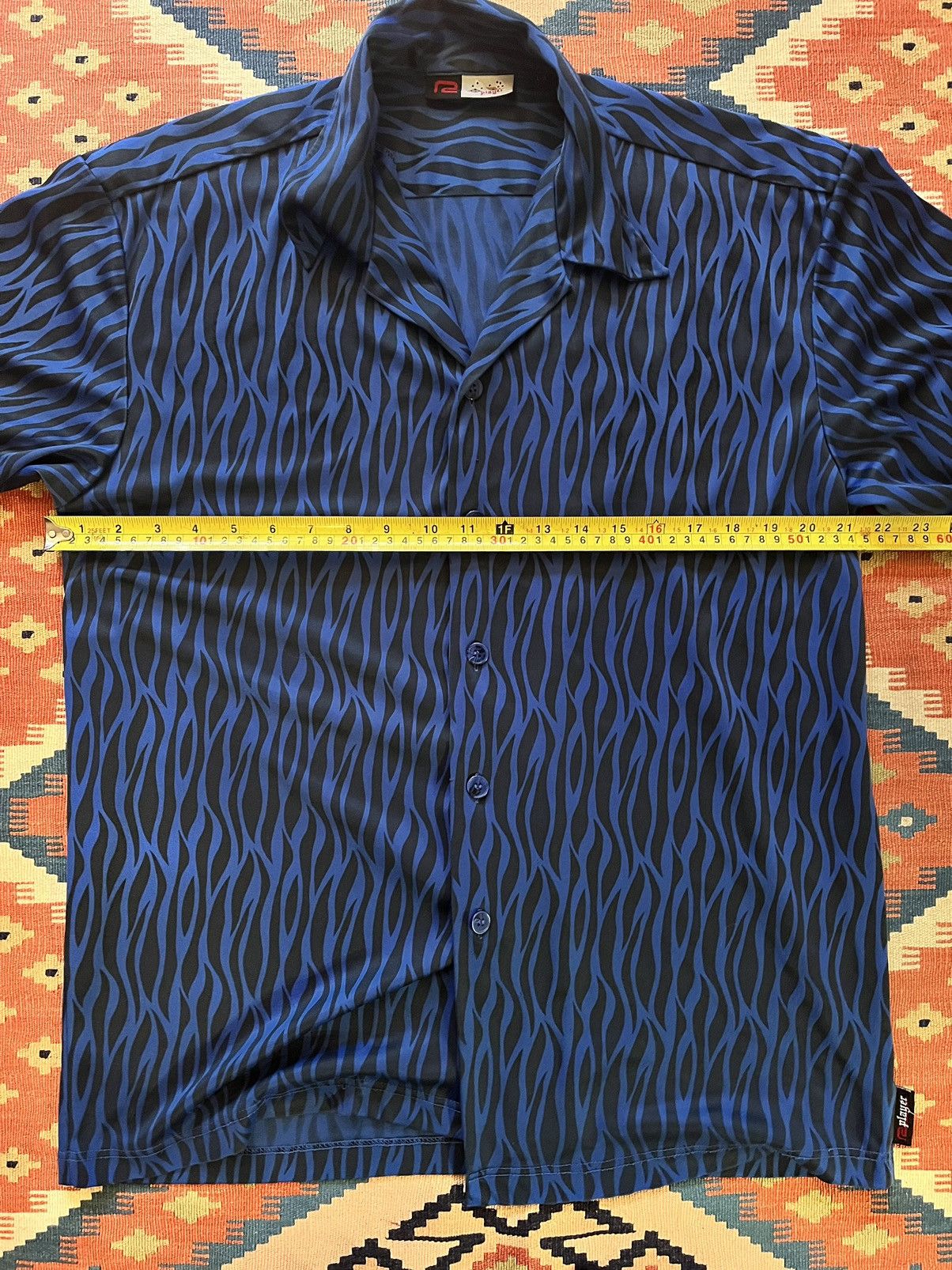 Japanese Brand Vintage 90’s flames camp collar shirt Size US L / EU 52-54 / 3 - 8 Thumbnail