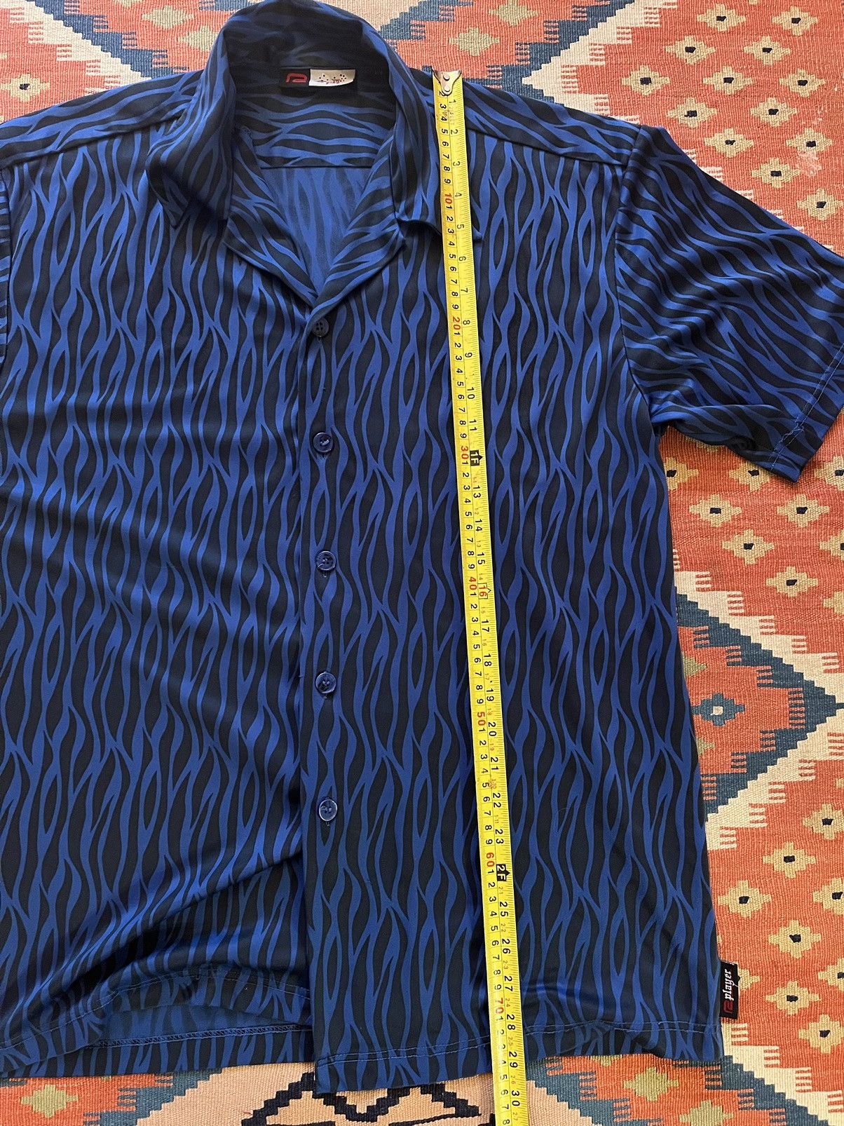 Japanese Brand Vintage 90’s flames camp collar shirt Size US L / EU 52-54 / 3 - 7 Thumbnail