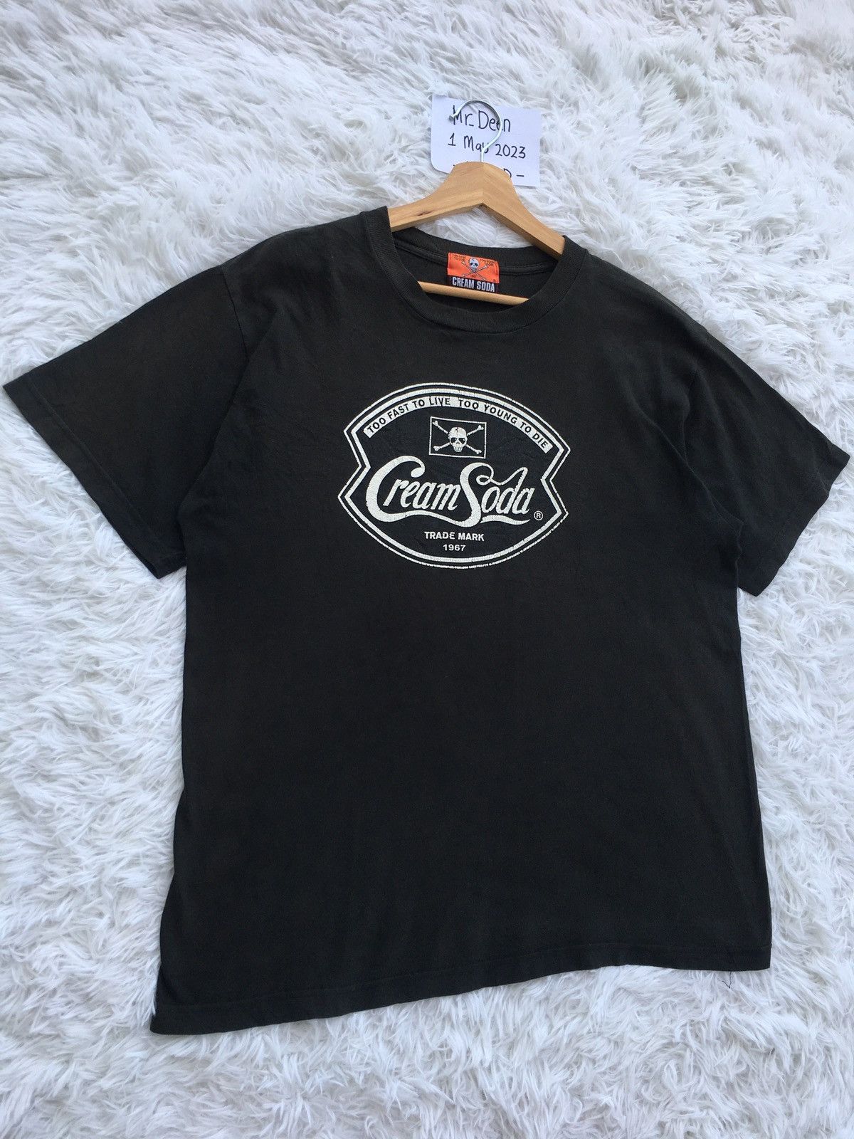 Super Lovers Rare Cream Soda “Too Fast To Live Too Young To Die” Tshirt Size US L / EU 52-54 / 3 - 3 Thumbnail