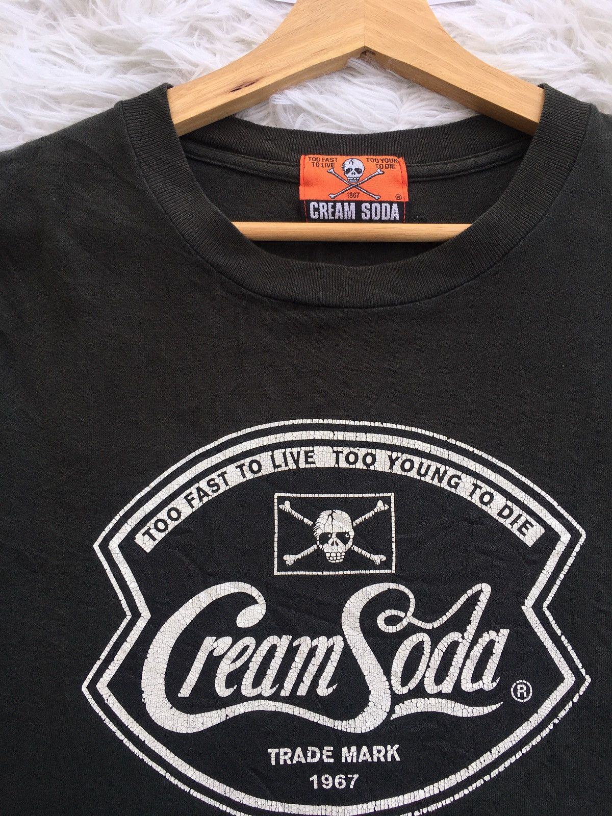 Super Lovers Rare Cream Soda “Too Fast To Live Too Young To Die” Tshirt Size US L / EU 52-54 / 3 - 6 Thumbnail
