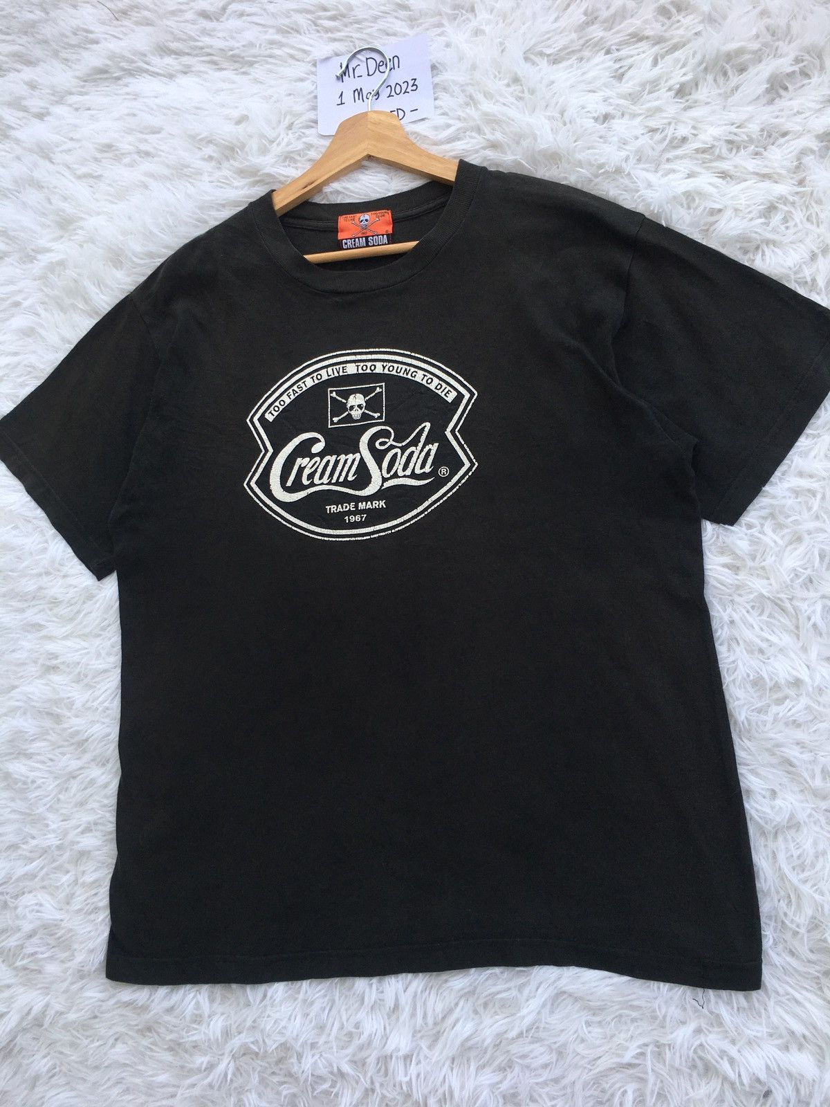 Super Lovers Rare Cream Soda “Too Fast To Live Too Young To Die” Tshirt Size US L / EU 52-54 / 3 - 4 Thumbnail