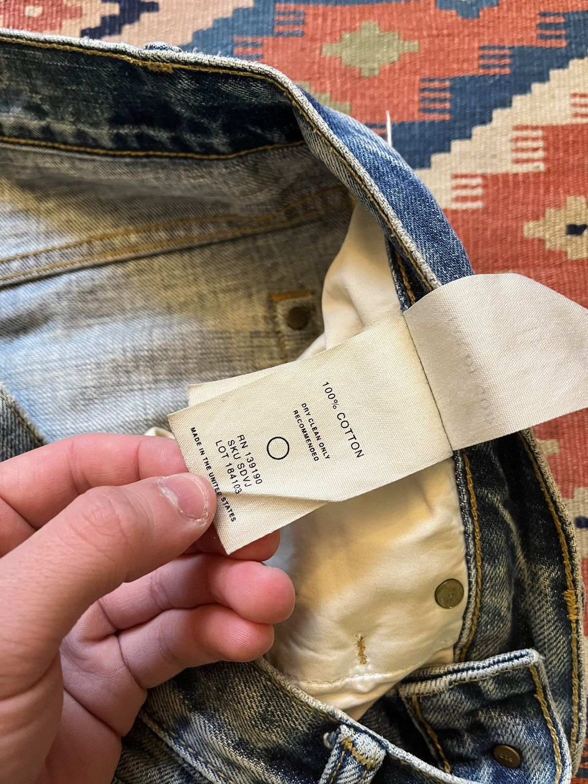 Fear of God Fear of god 5th collection distressed denim Size US 29 - 8 Thumbnail