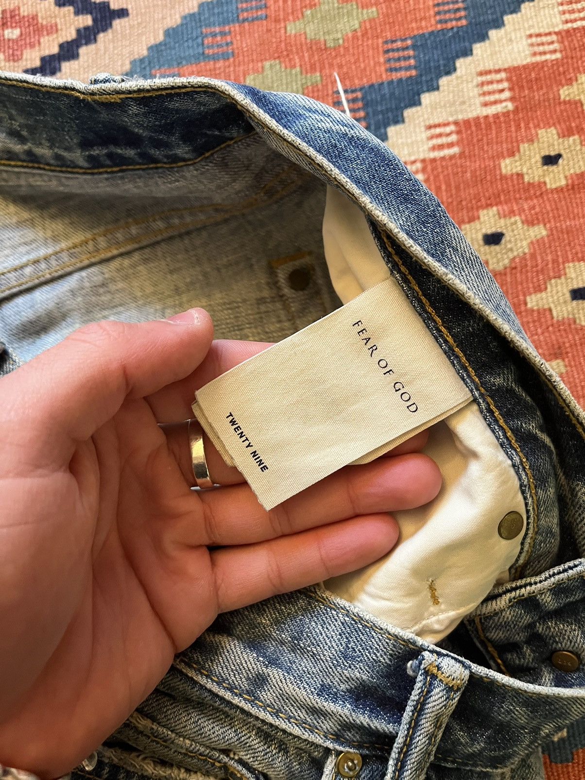 Fear of God Fear of god 5th collection distressed denim Size US 29 - 7 Thumbnail
