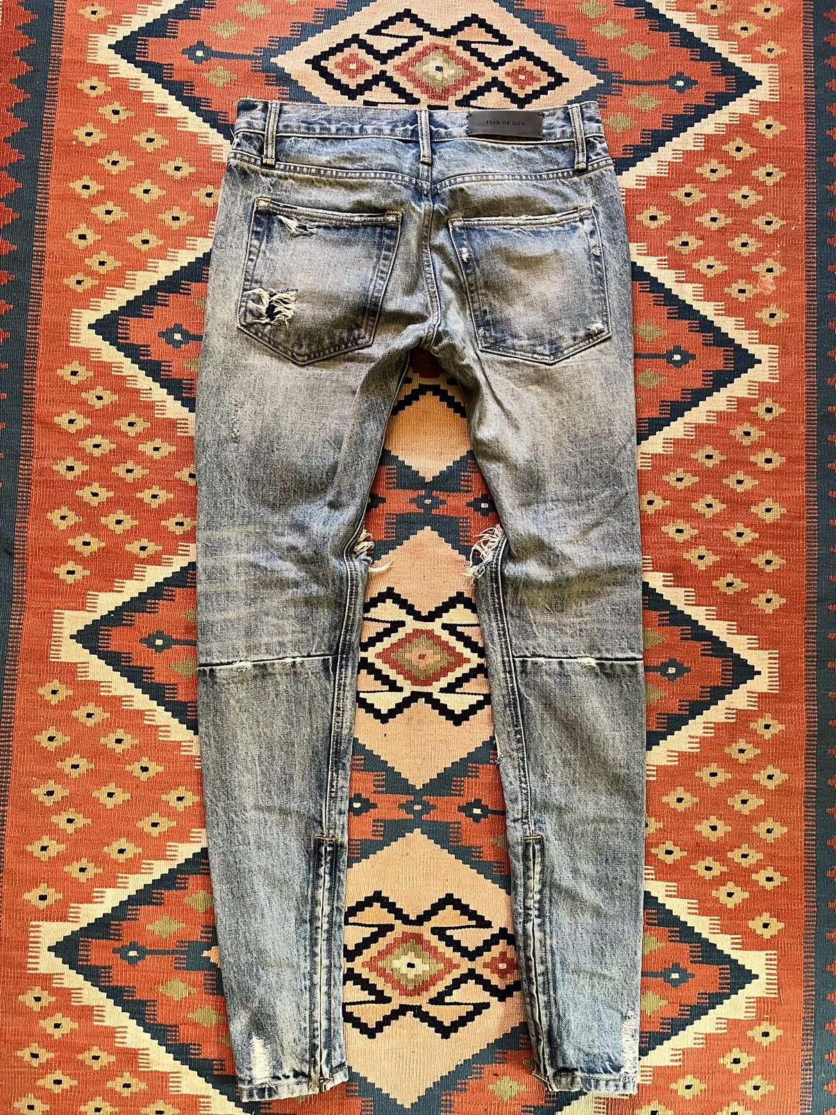 Fear of God Fear of god 5th collection distressed denim Size US 29 - 10 Thumbnail