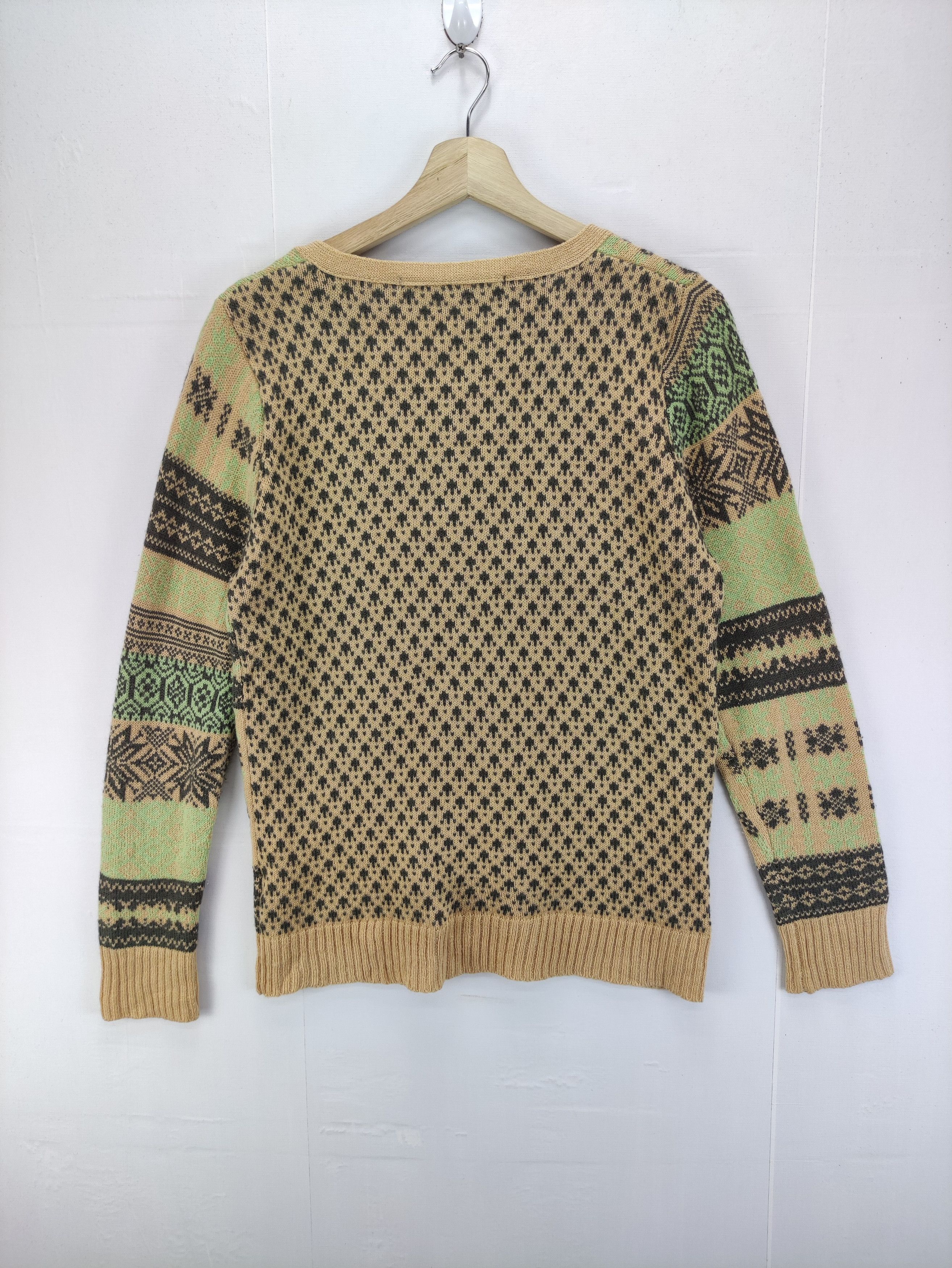 Aran Isles Knitwear Vintage Cardigan knit Sweater By Lis Khros Size S / US 4 / IT 40 - 6 Thumbnail