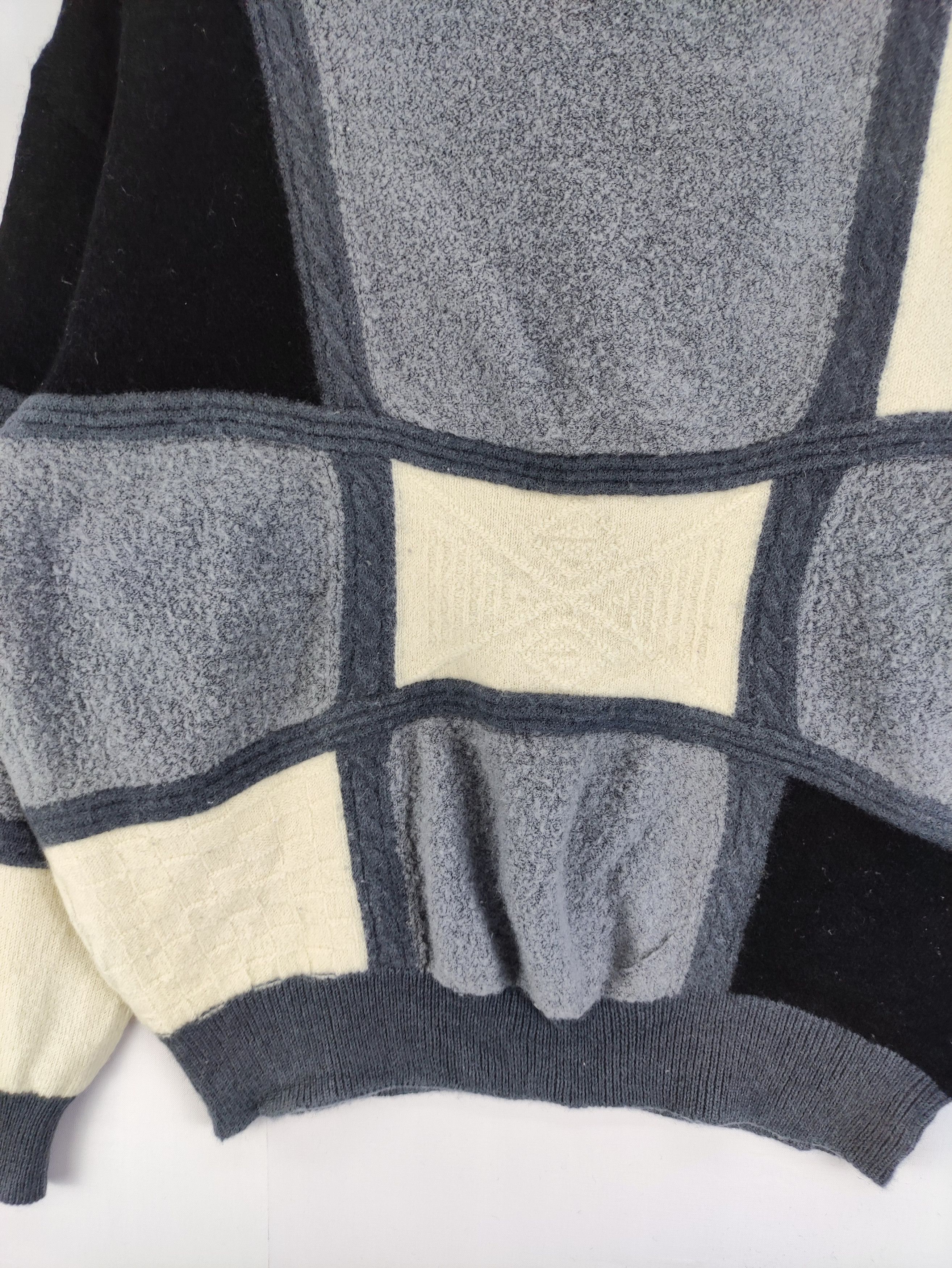Aran Isles Knitwear Vintage Melka Wool Knit Jumper Block Colour Sweater Jumper Size US L / EU 52-54 / 3 - 2 Thumbnail