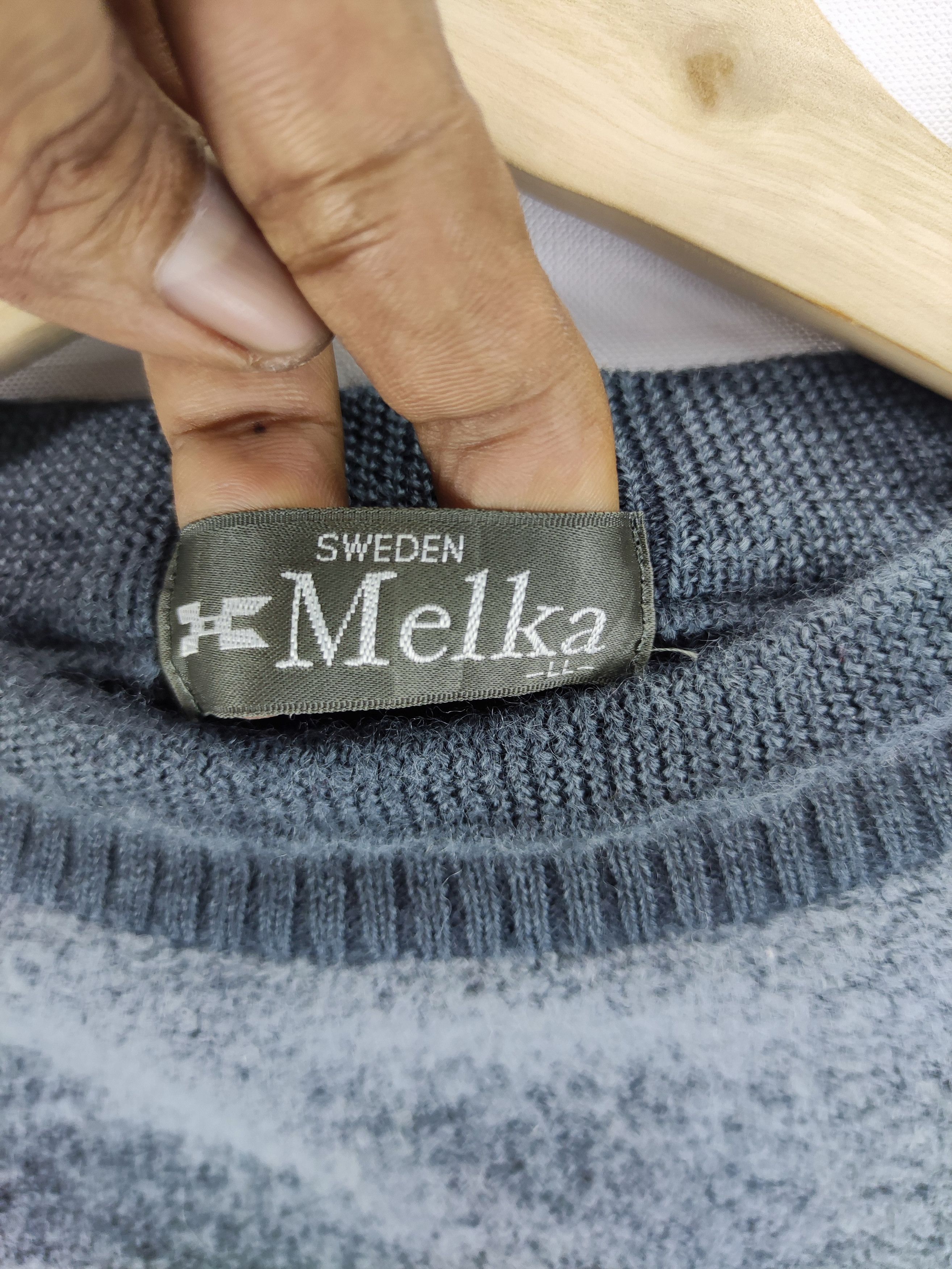 Aran Isles Knitwear Vintage Melka Wool Knit Jumper Block Colour Sweater Jumper Size US L / EU 52-54 / 3 - 3 Thumbnail