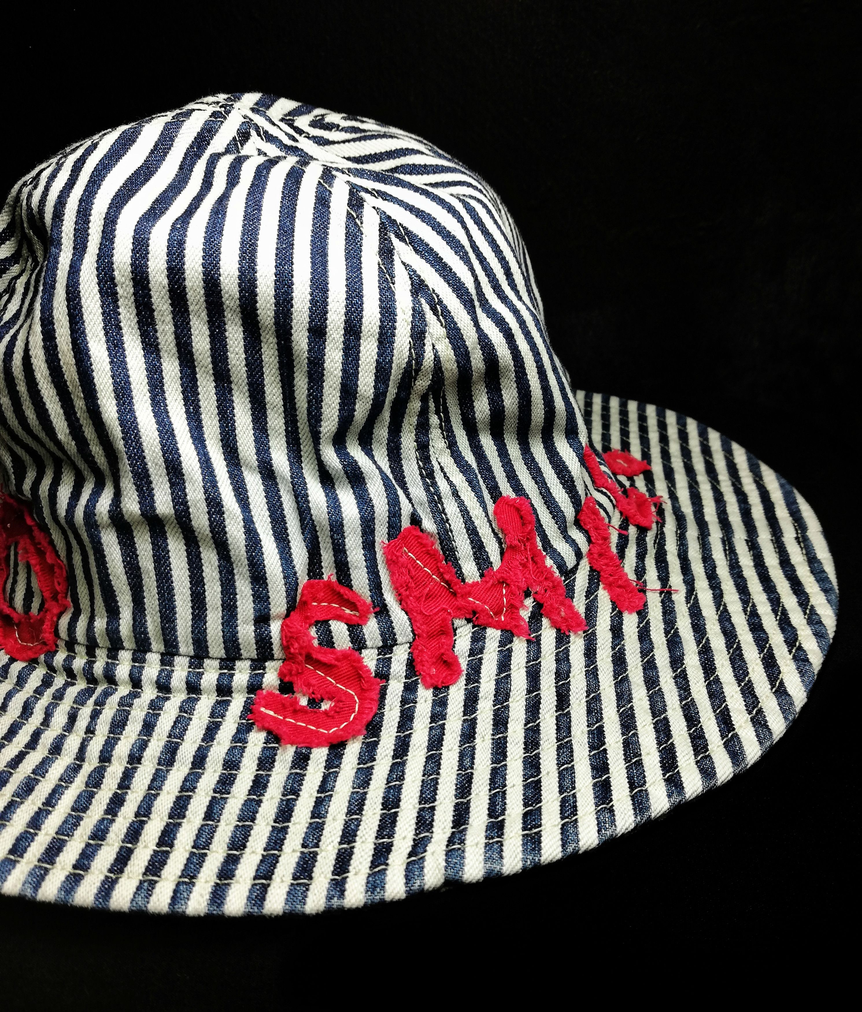 Japanese Brand 🔥Denim And Dungarees By Fith Hickory Stripe Bucket Hat🔥 Size ONE SIZE - 10 Thumbnail