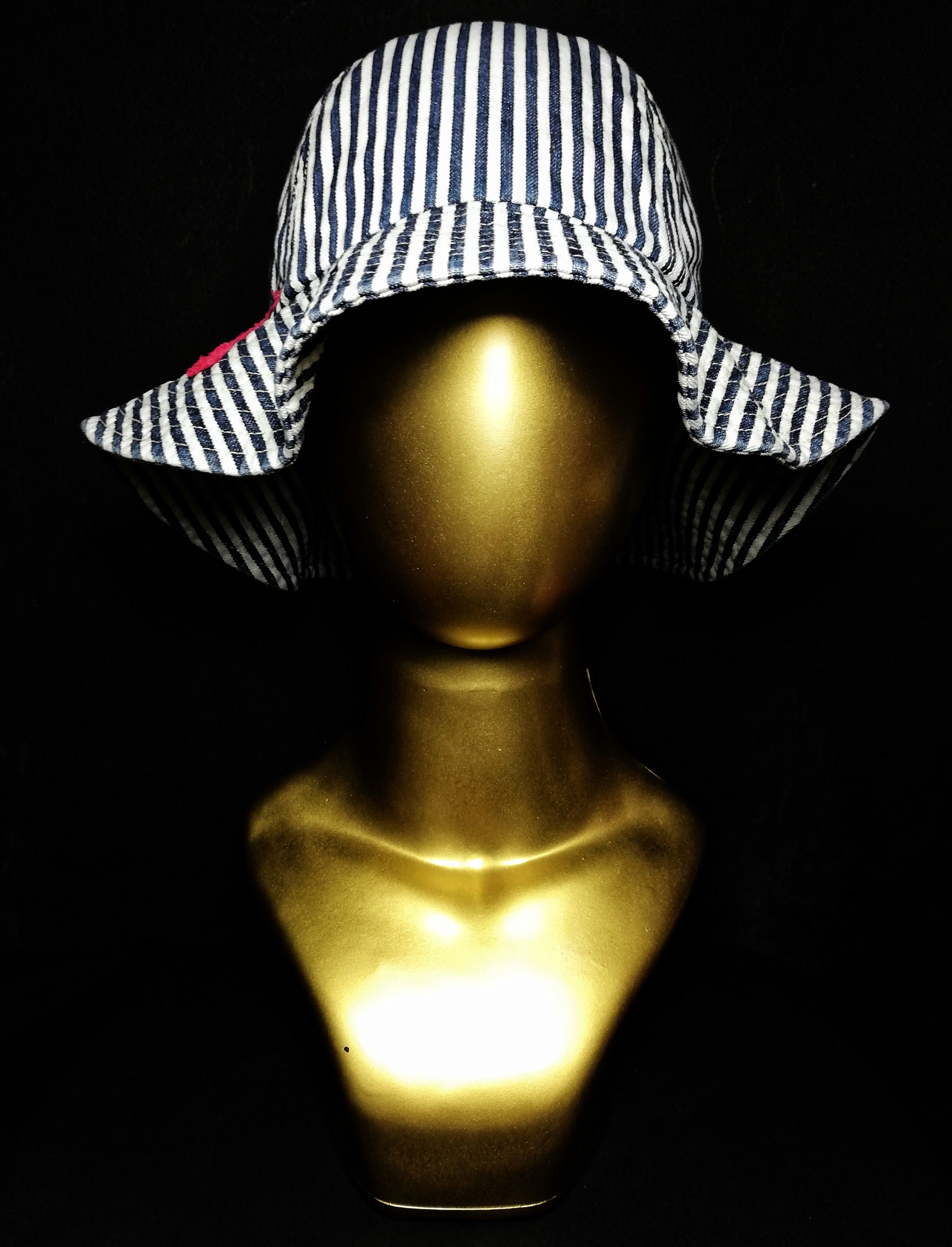 Japanese Brand 🔥Denim And Dungarees By Fith Hickory Stripe Bucket Hat🔥 Size ONE SIZE - 3 Thumbnail