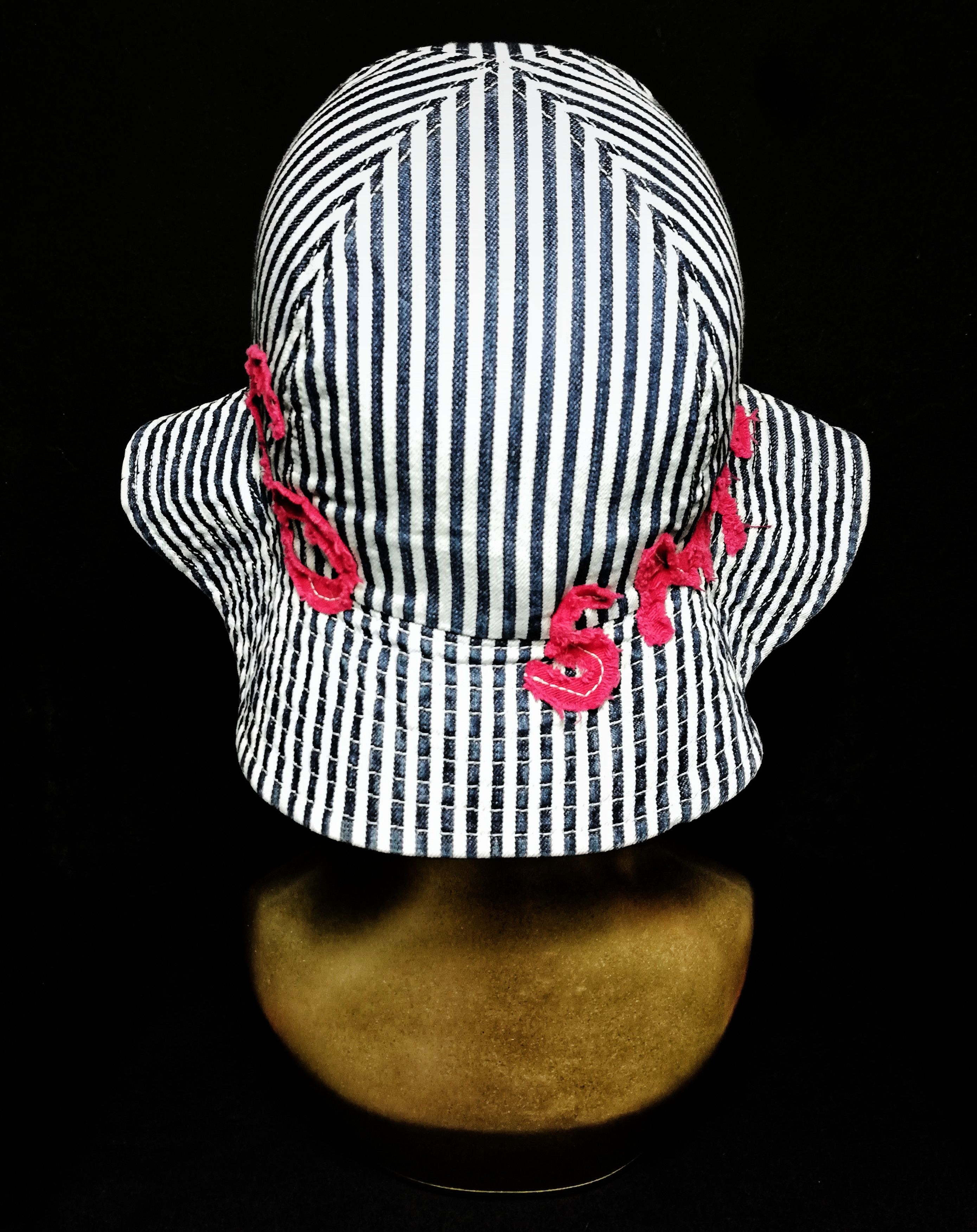 Japanese Brand 🔥Denim And Dungarees By Fith Hickory Stripe Bucket Hat🔥 Size ONE SIZE - 8 Thumbnail