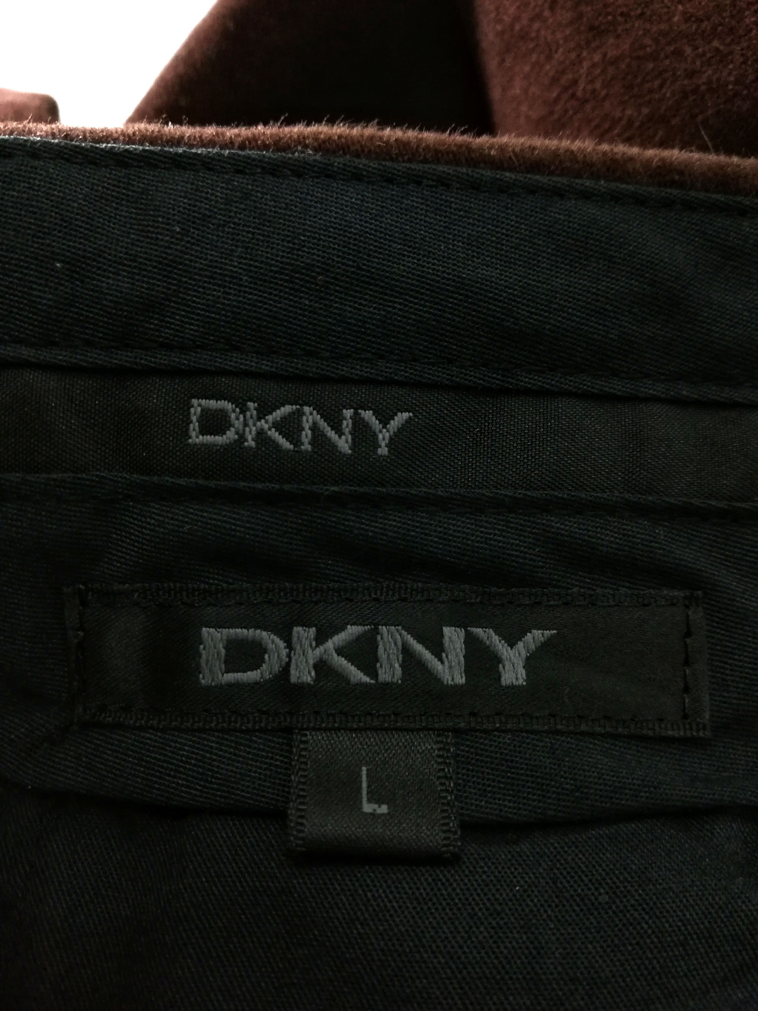 DKNY × Donna Karan × Velvet 🔥SUMMER SALE DKNY Dark Brown Velvet Trousers Casual Pants Size US 31 - 6 Thumbnail