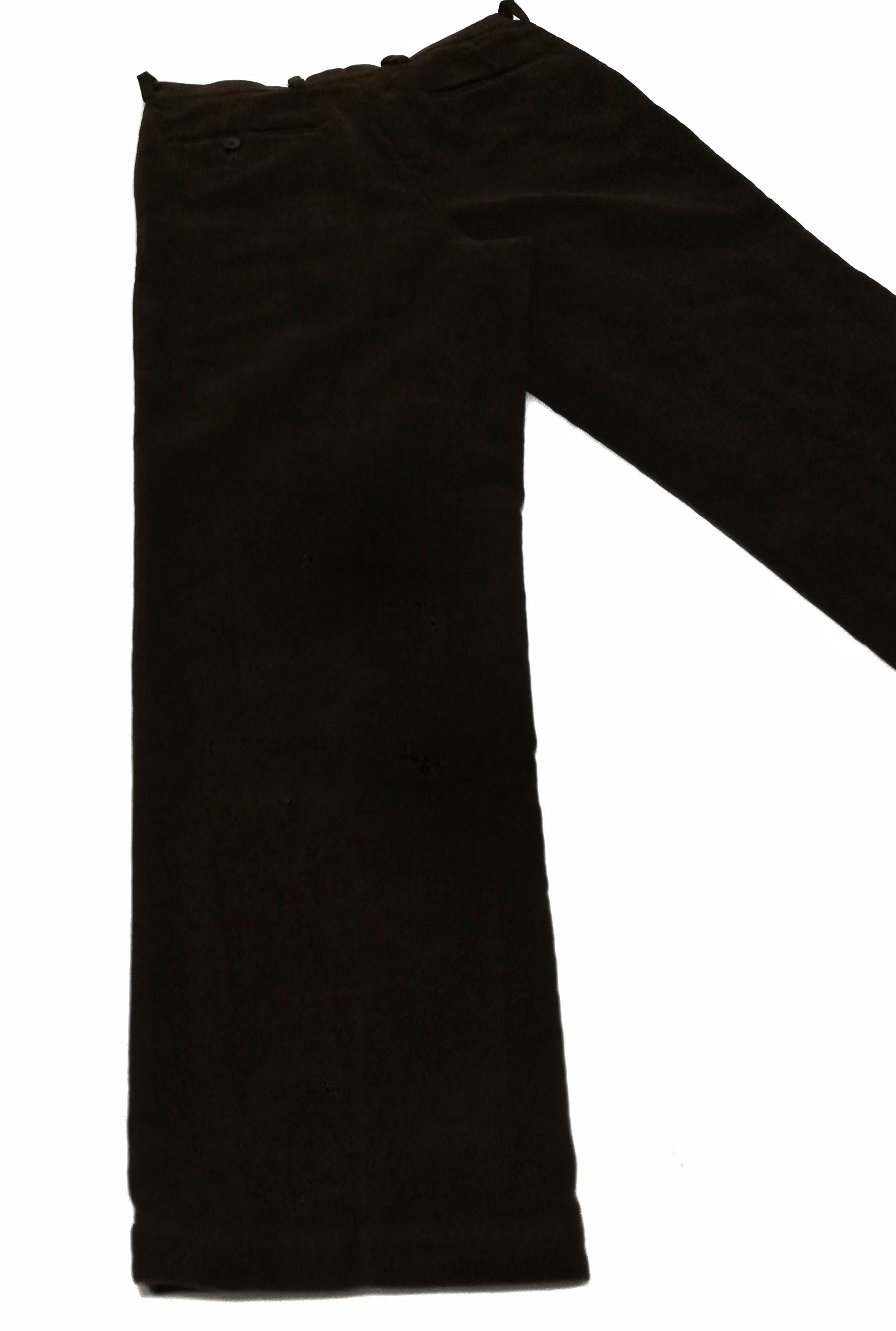 DKNY × Donna Karan × Velvet 🔥SUMMER SALE DKNY Dark Brown Velvet Trousers Casual Pants Size US 31 - 14 Thumbnail
