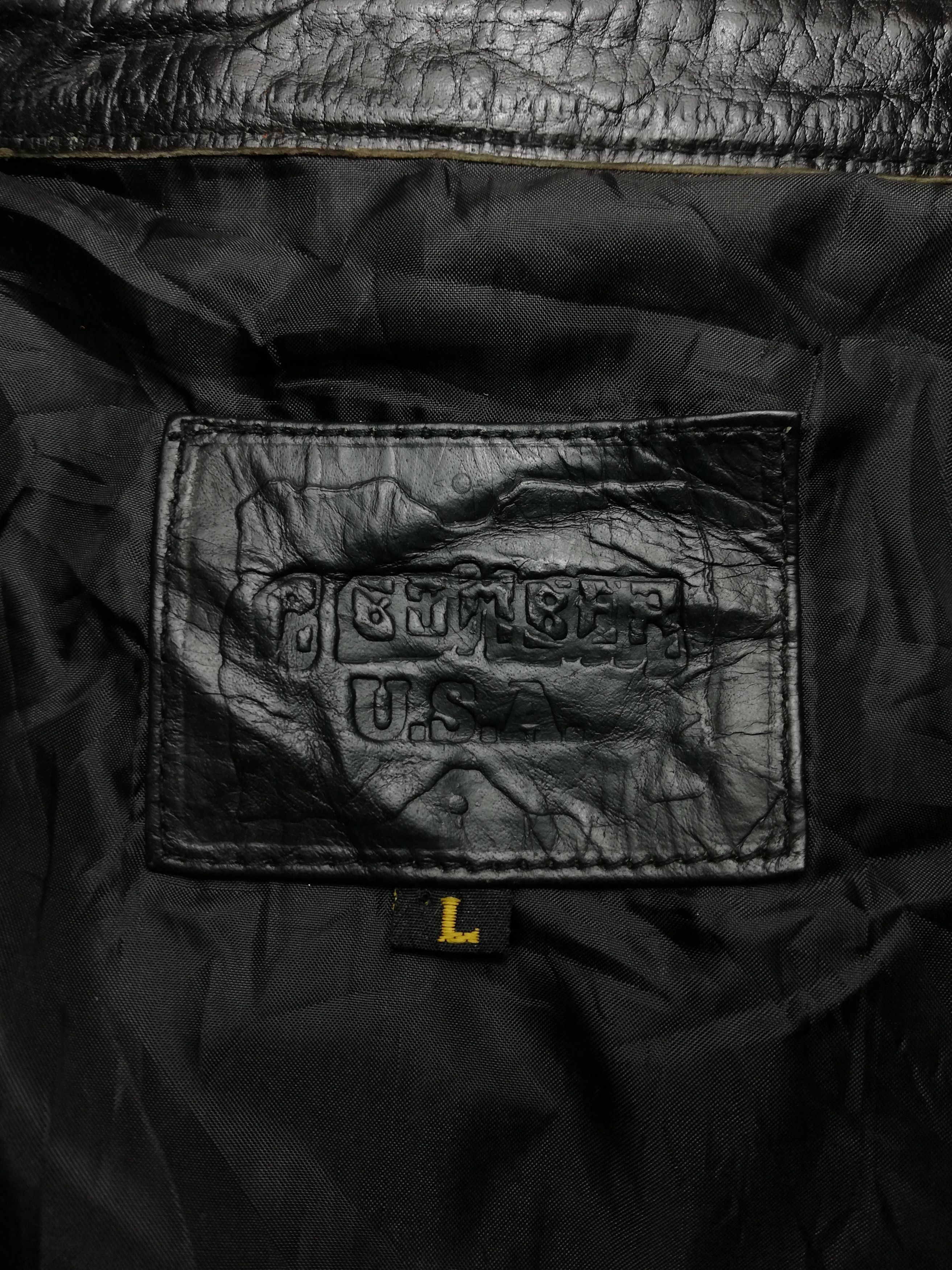 Genuine Leather × Leather × Vintage 🔥DOPE!! Rbomber U.S.A. Full Leather American Western Short Size US M / EU 48-50 / 2 - 7 Thumbnail