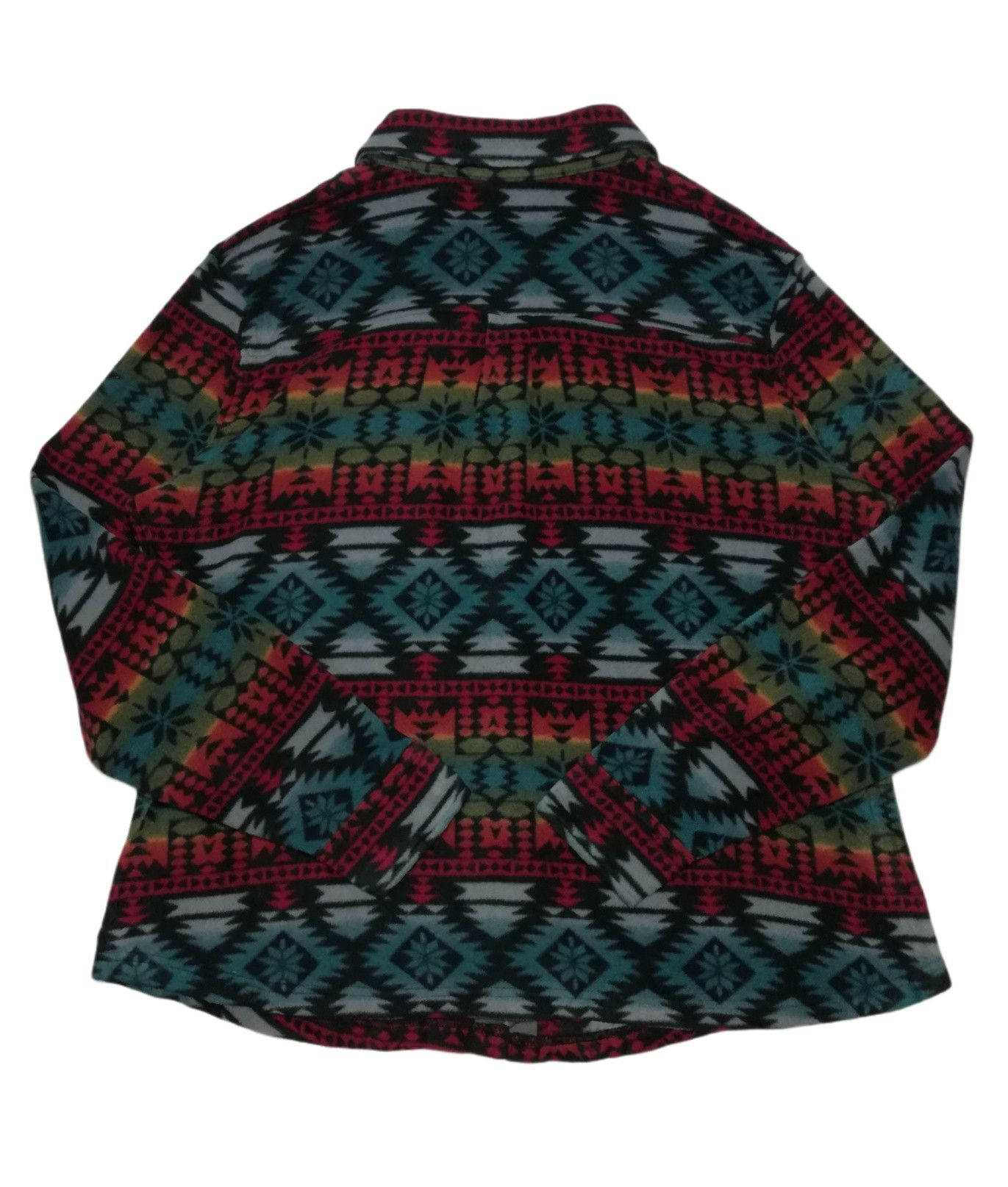 Handmade × Native 🔥Native Pattern Fleece Western Long Sleeve T-Shirts Button Size US L / EU 52-54 / 3 - 11 Thumbnail